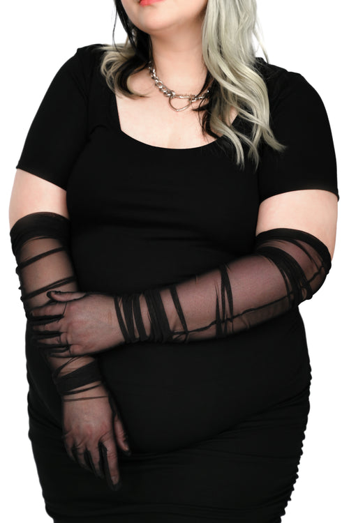 Mesh Long Gloves