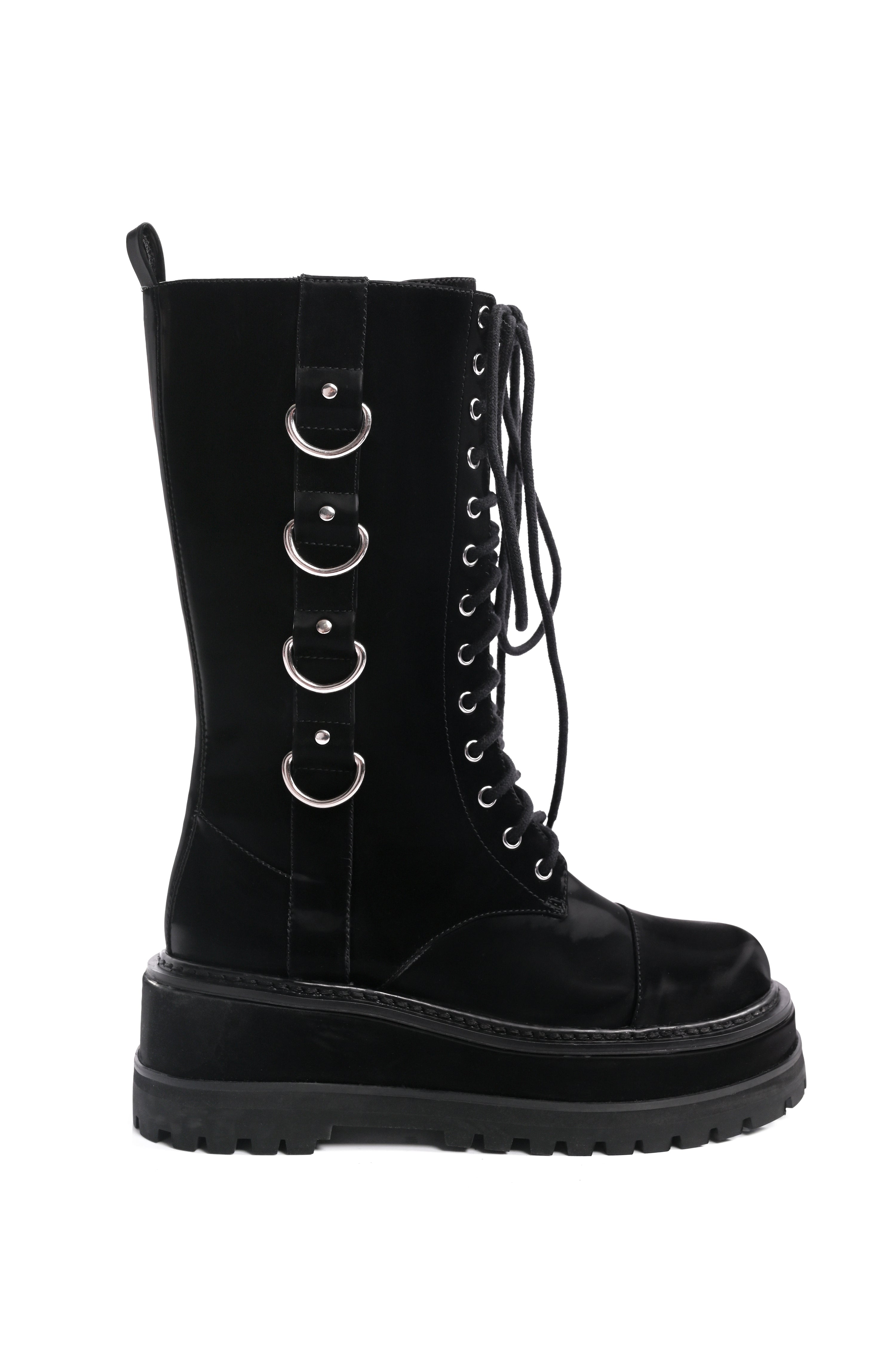 Trent Black Liquid Velvet Boots – FOXBLOOD