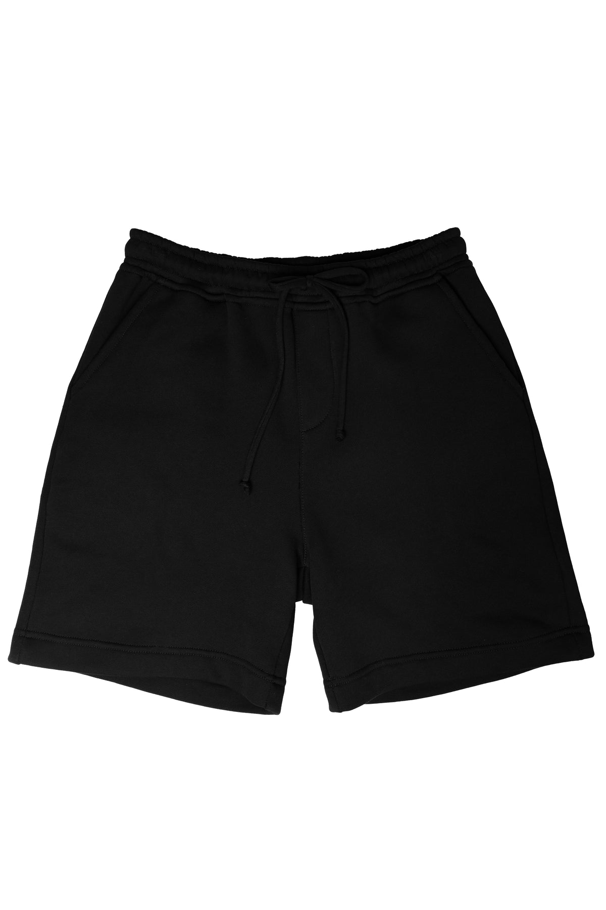 black fleece shorts