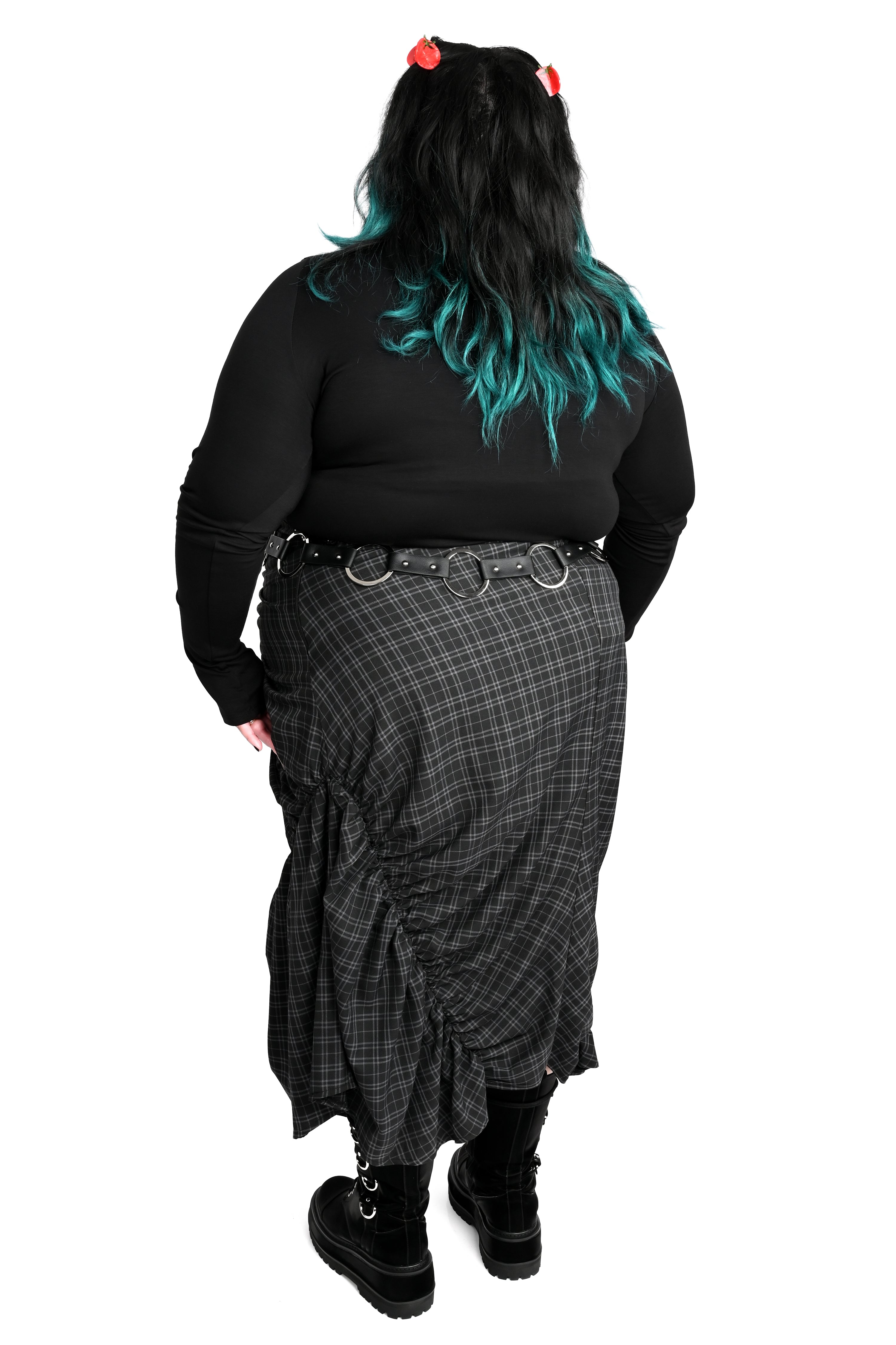 Cara Skirt - DEADSTOCK - Dark Plaid - XS/XL/4XL left! – FOXBLOOD