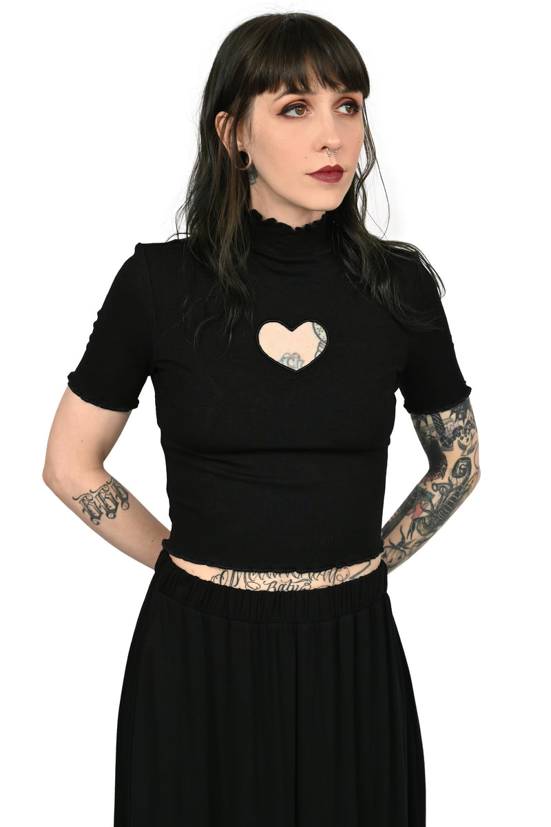 Dark Heart Crop Top