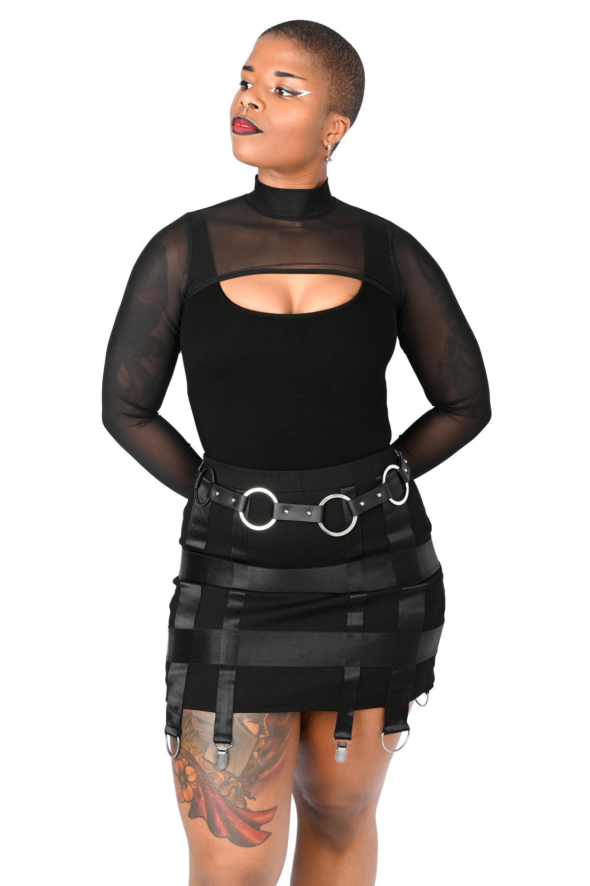 High Neck Mesh Bolero