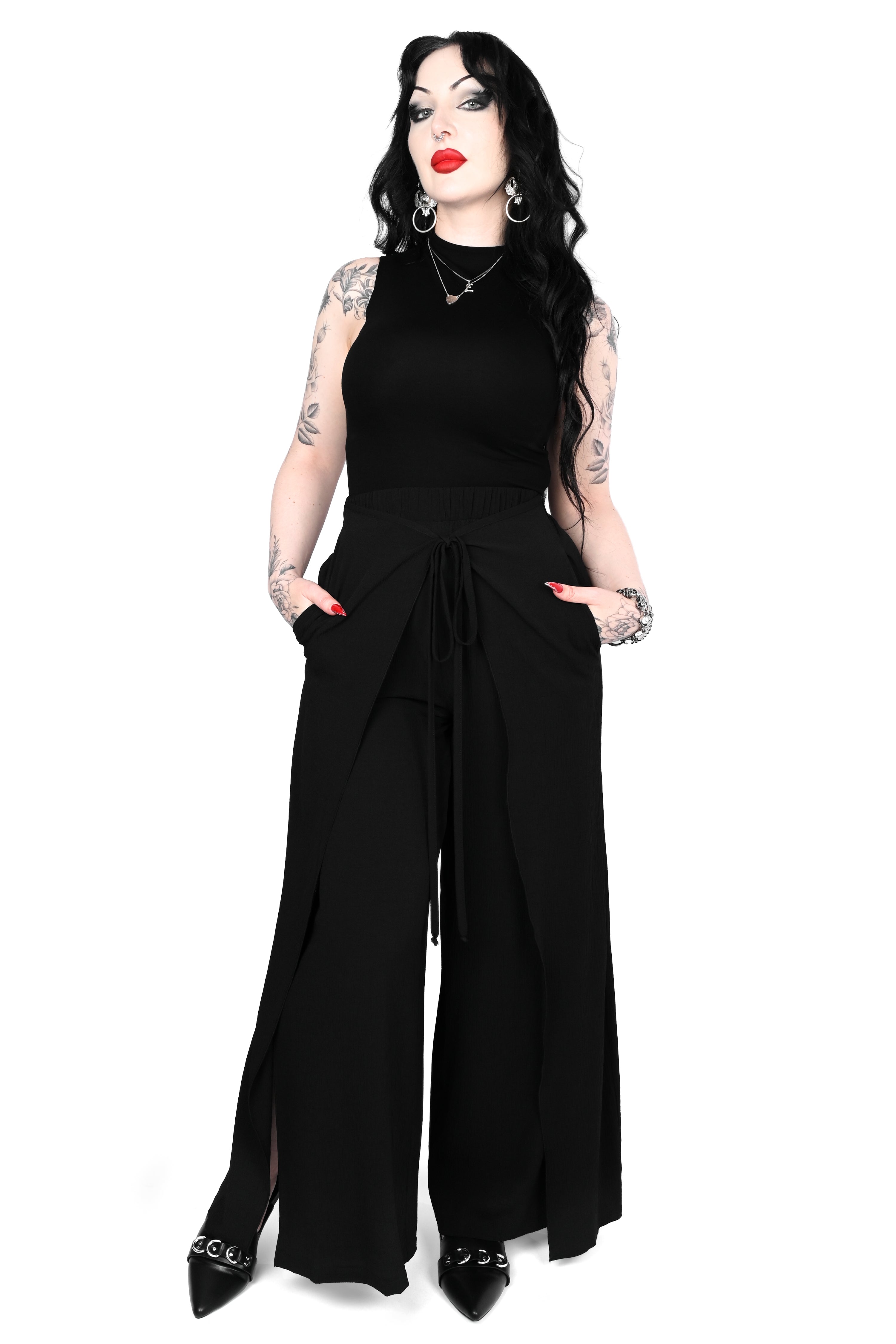 Wide Leg Wrap Pants – FOXBLOOD