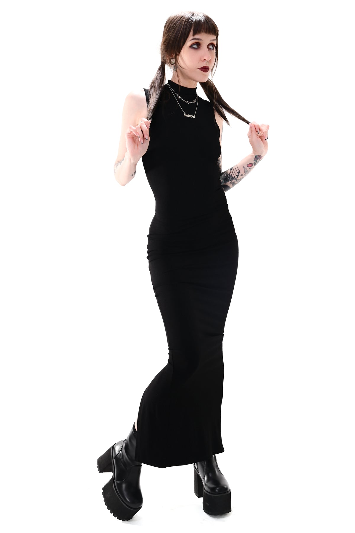 Claire High Neck Maxi Dress - XL/3XL/4XL left! FOXBLOOD Claire High Neck Maxi Dress - XL/3XL/4XL left! FOXBLOOD