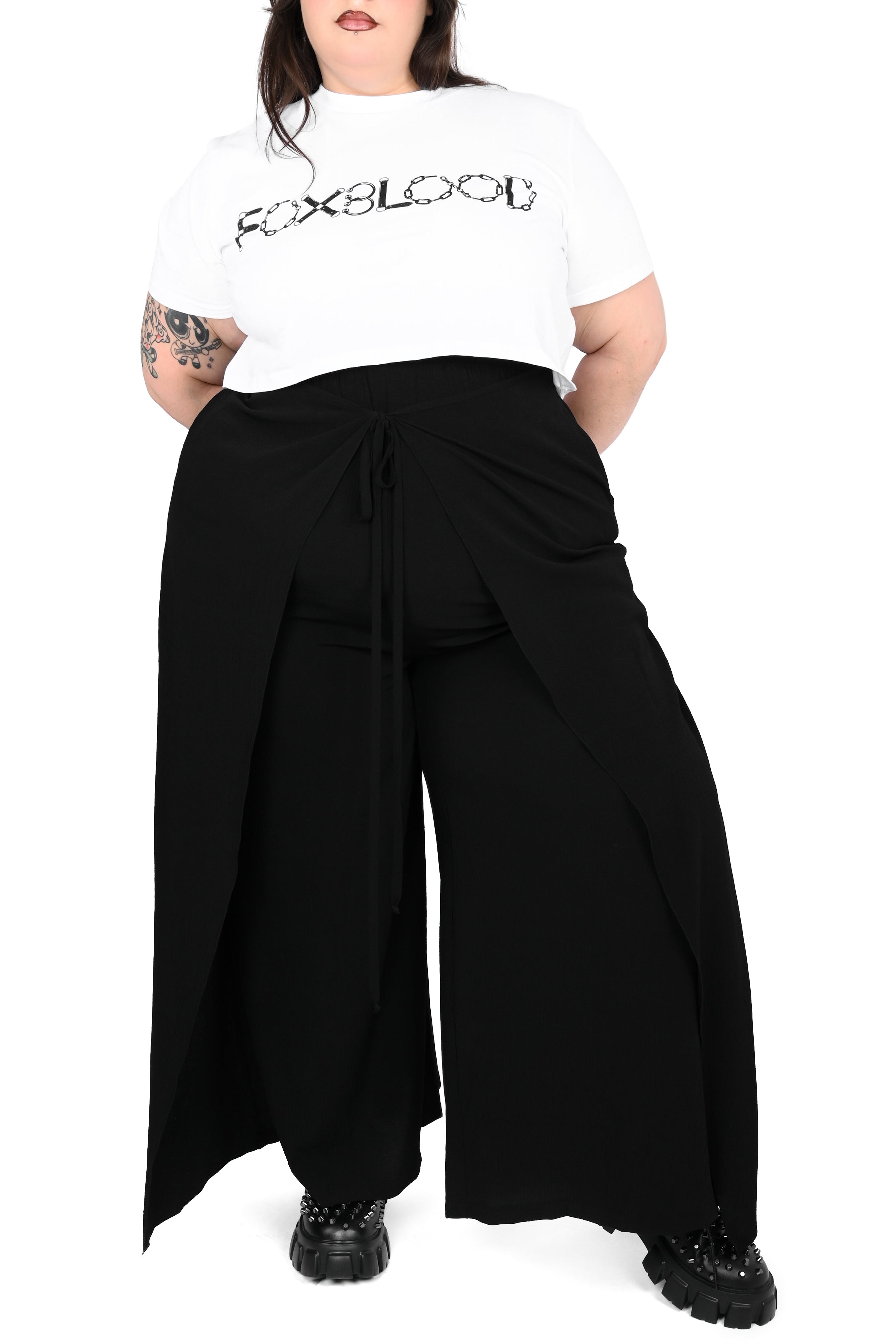 Wide Leg Wrap Pants – FOXBLOOD