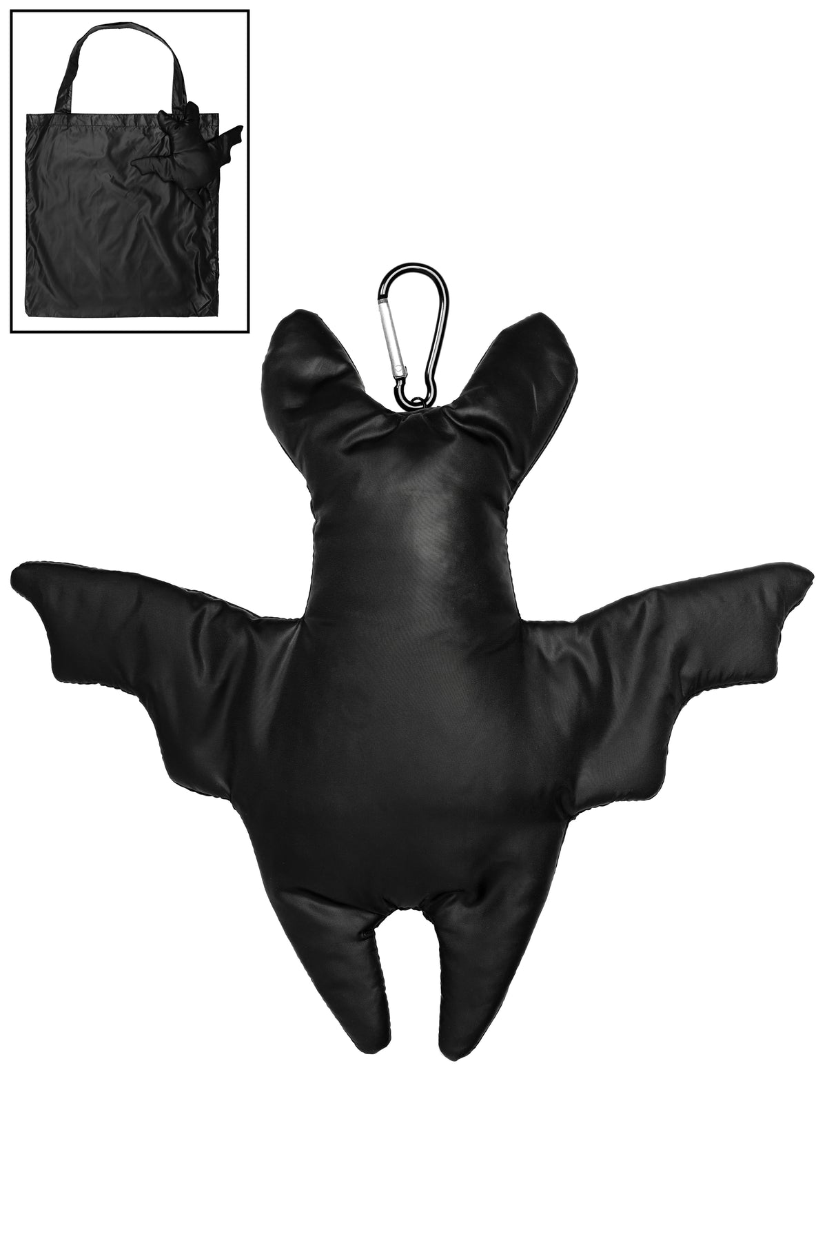 bat keychain with reusable tote on the inside