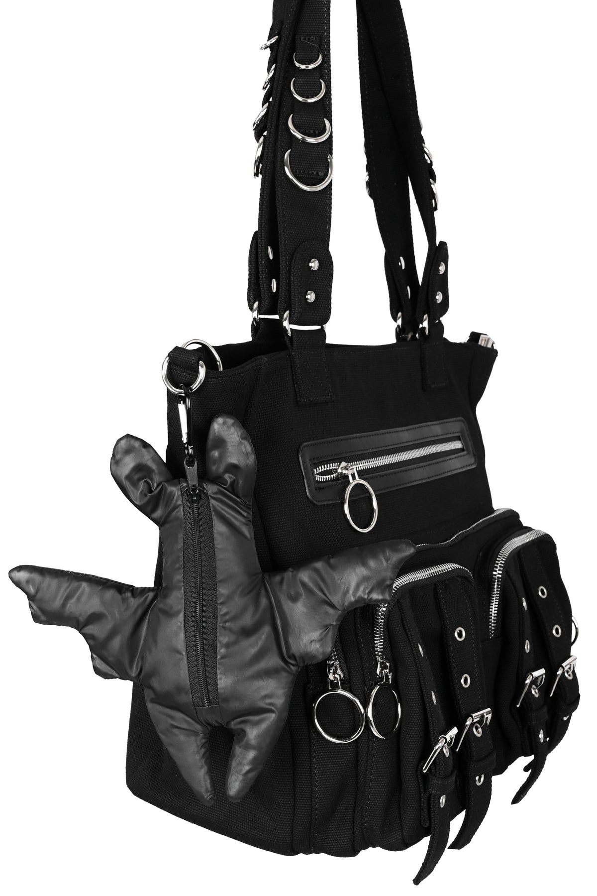 bat keychain with reusable tote on the inside