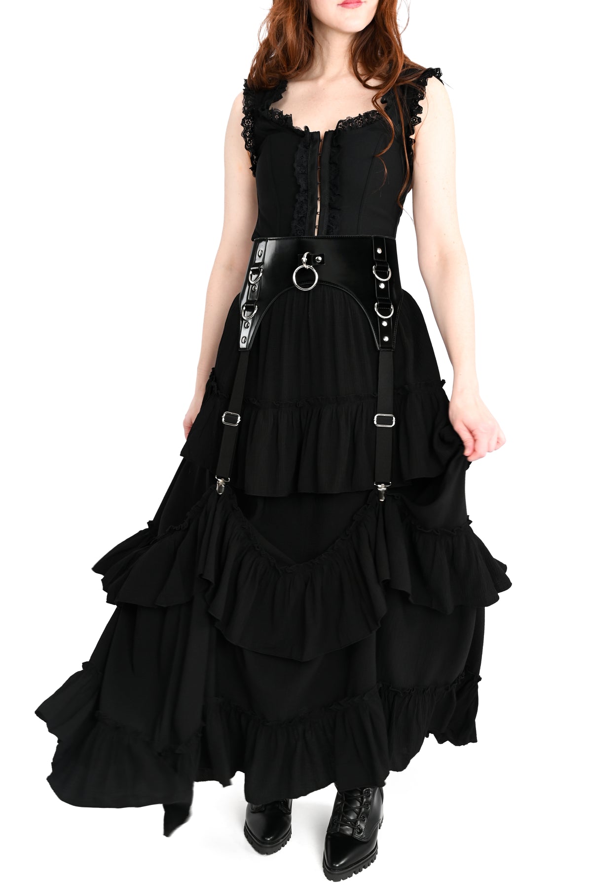 Liquid Velvet Garter Belt - XS/S left! (Would fit a medium)