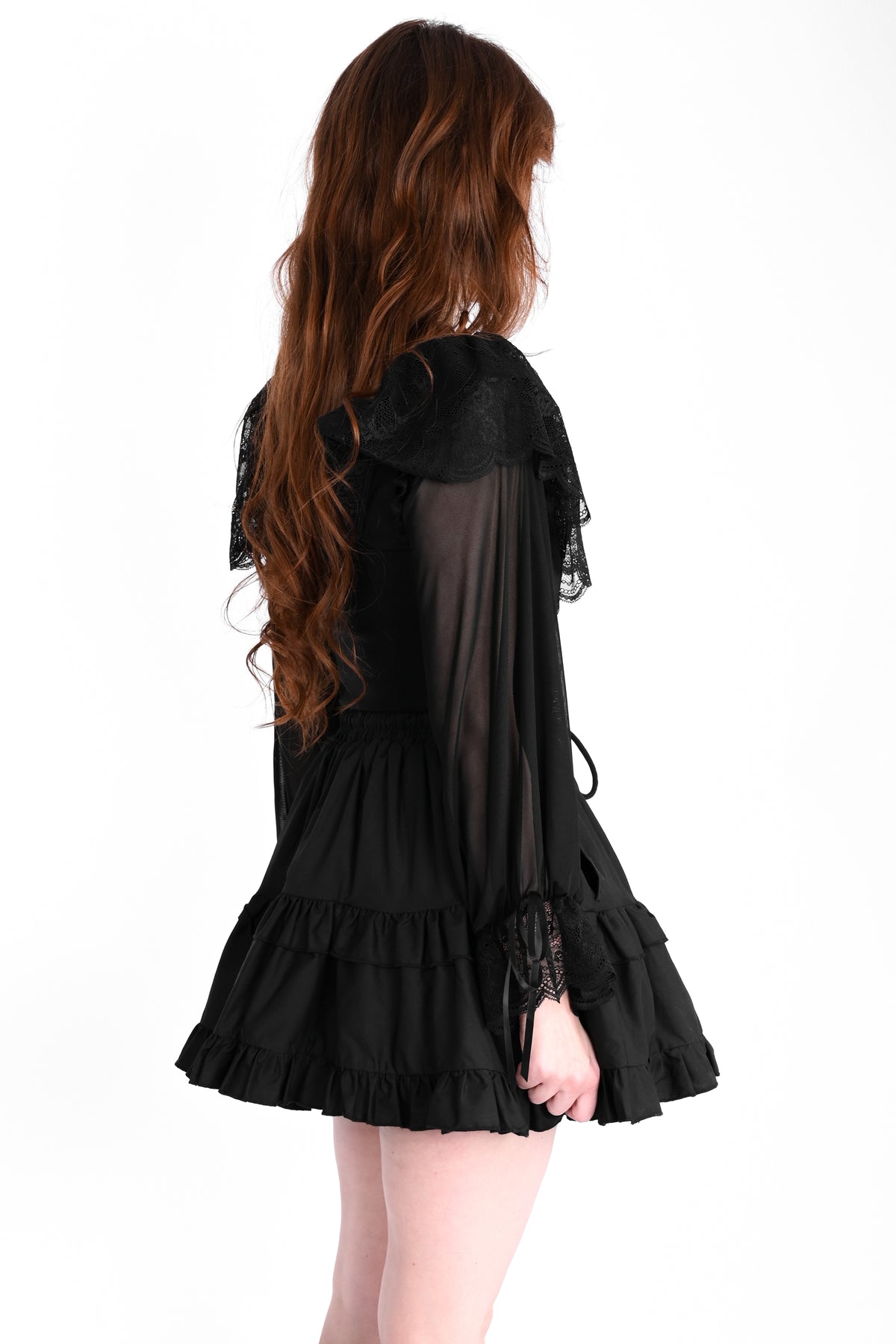 tiered mini skirt with ruffle detailing