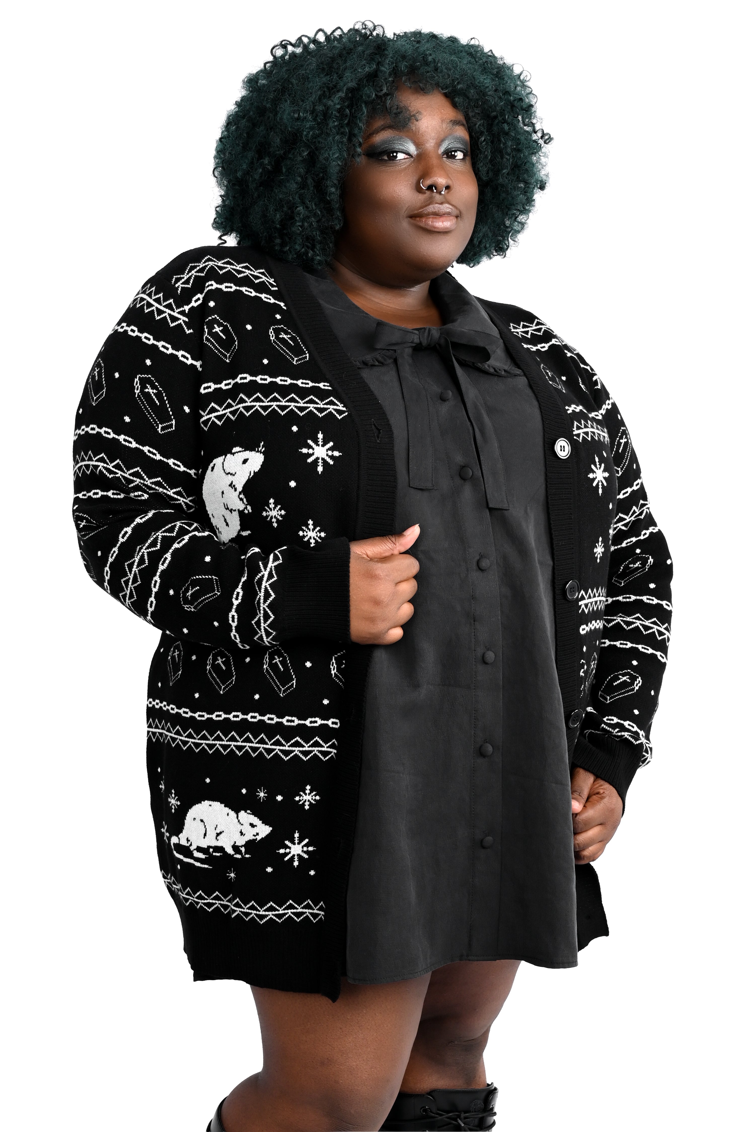 Rat Button Up Holiday Cardigan - No Restock! – FOXBLOOD