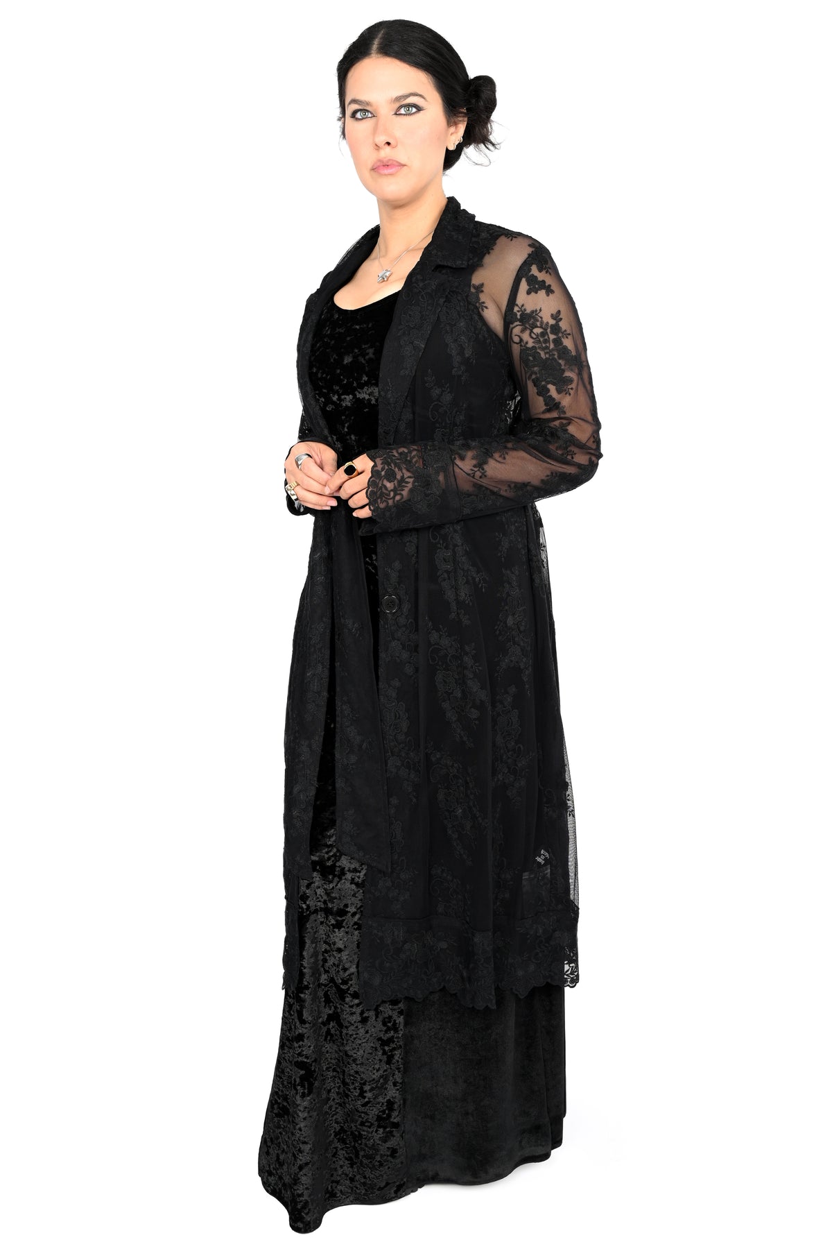 Ingrid Lace Trench Coat - XS/S/L/2XL left! XS Ingrid Lace Trench Coat - XS/S/L/2XL left! XS