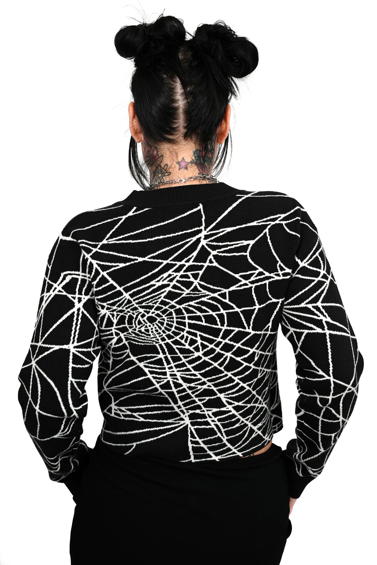 Cobweb Crop Sweater