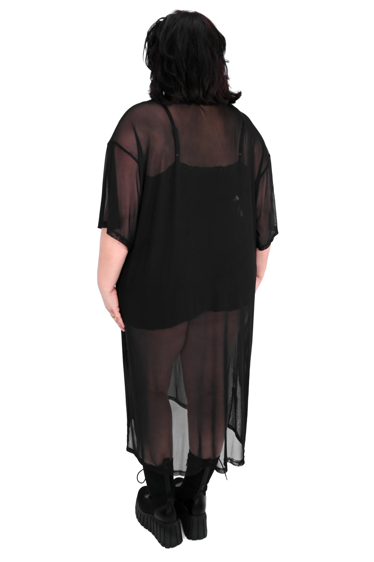Oversized Mesh T-Shirt Dress XL/2XL Oversized Mesh T-Shirt Dress XL/2XL