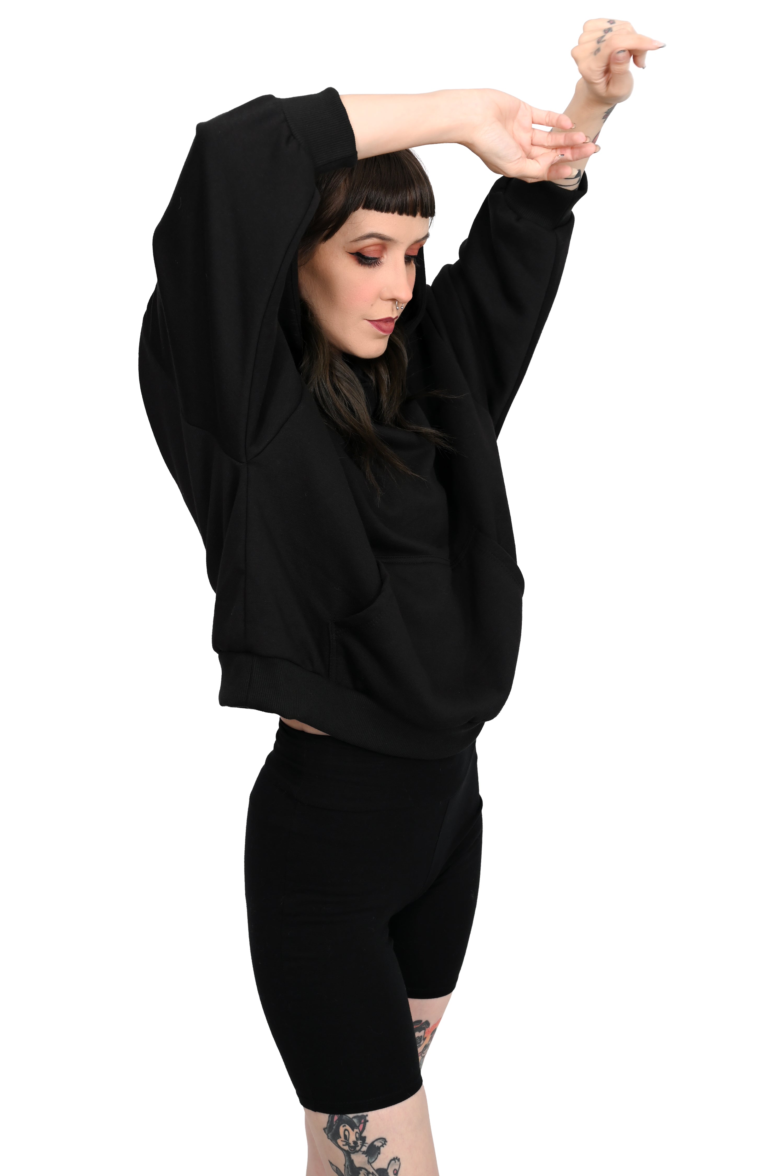 Hoodie discount crop oversize