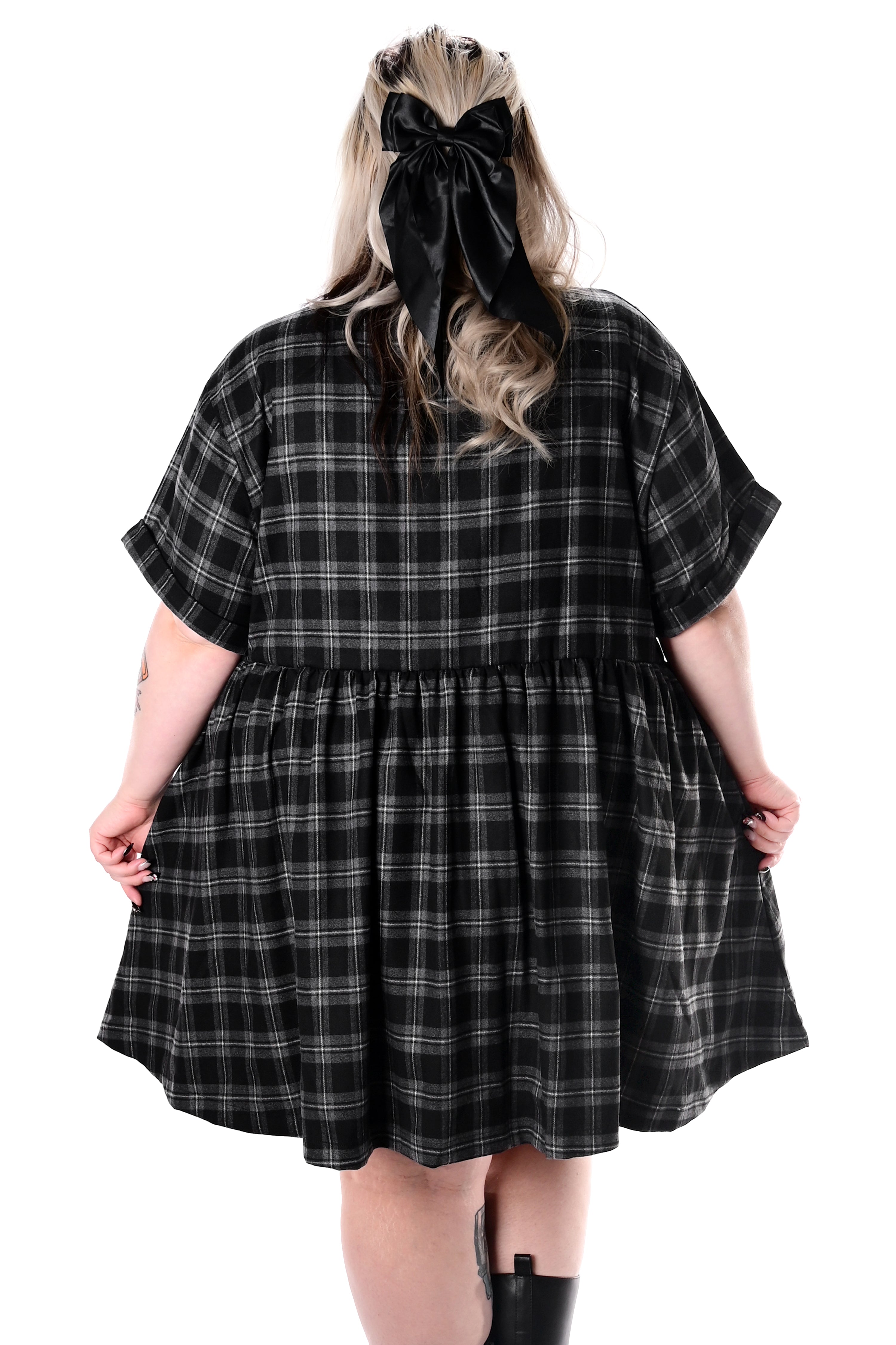 Plaid Babydoll Dress - Sign up for restock notifications! FOXBLOOD Plaid Babydoll Dress - Sign up for restock notifications! FOXBLOOD