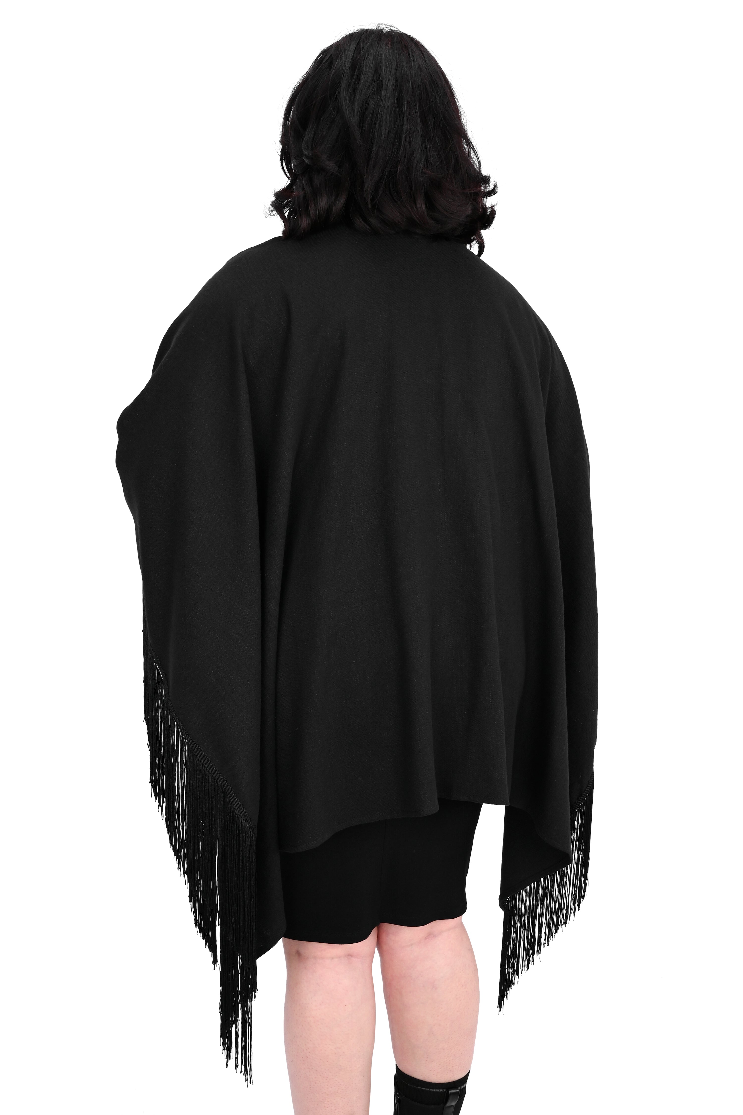 Leandra Fringe Shawl - Final Sale – FOXBLOOD Leandra Fringe Shawl - Final Sale – FOXBLOOD