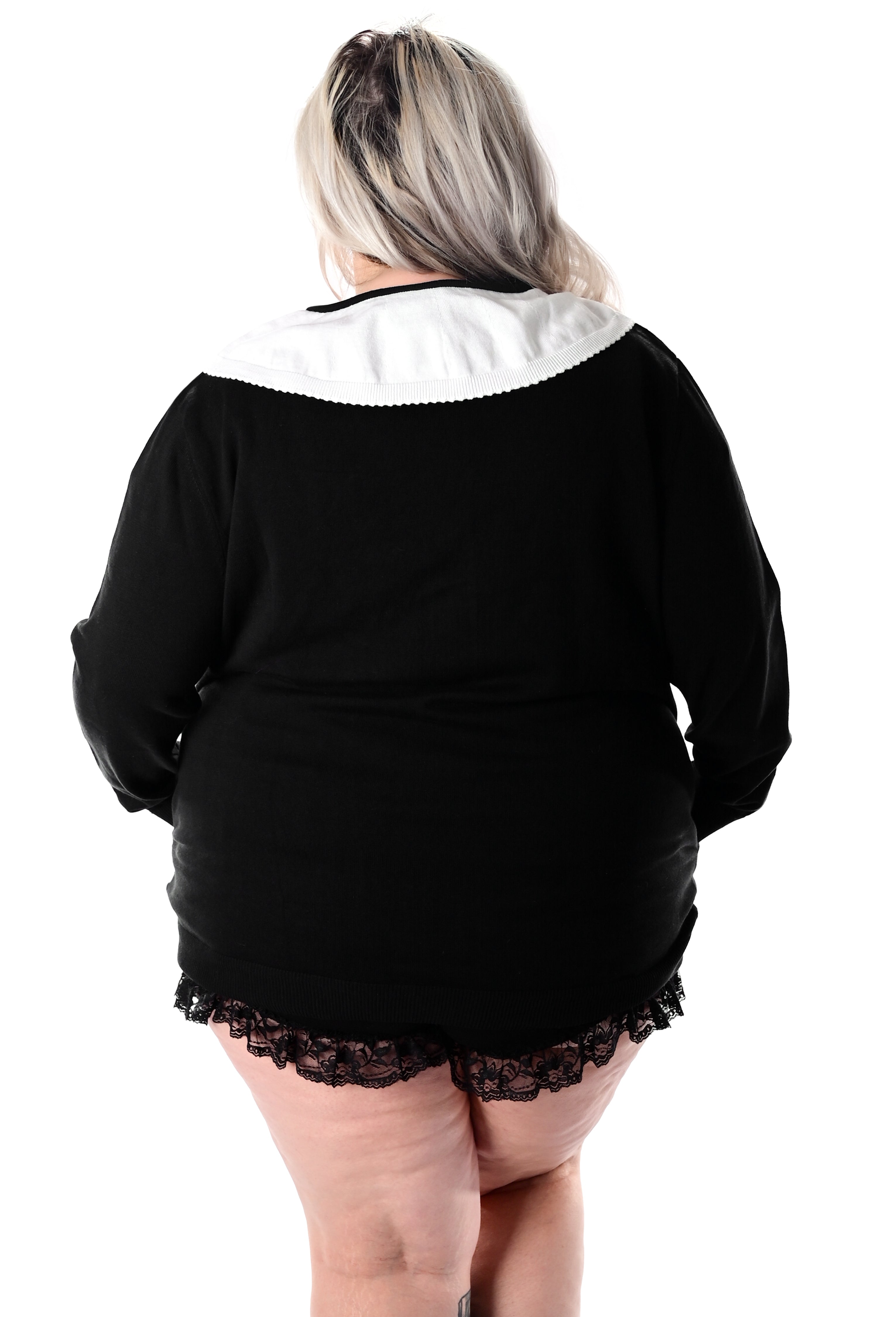 Foxblood deck the haunted selling halls cardigan plus size