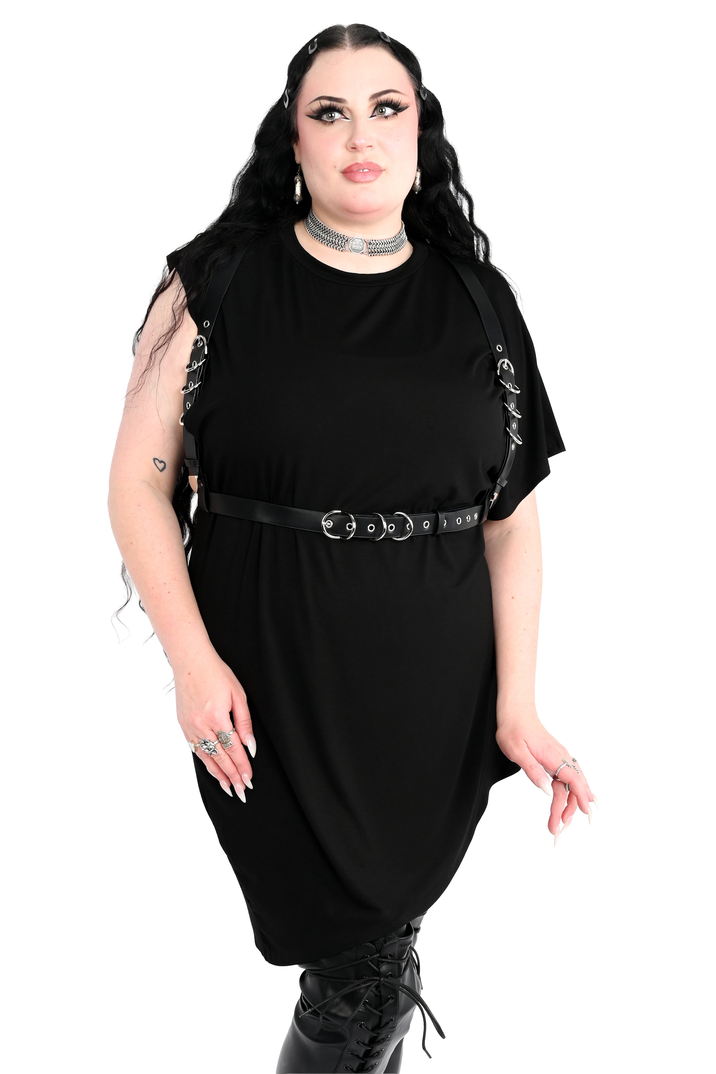 asymmetrical tunic dress Smoke Asymmetrical Tunic