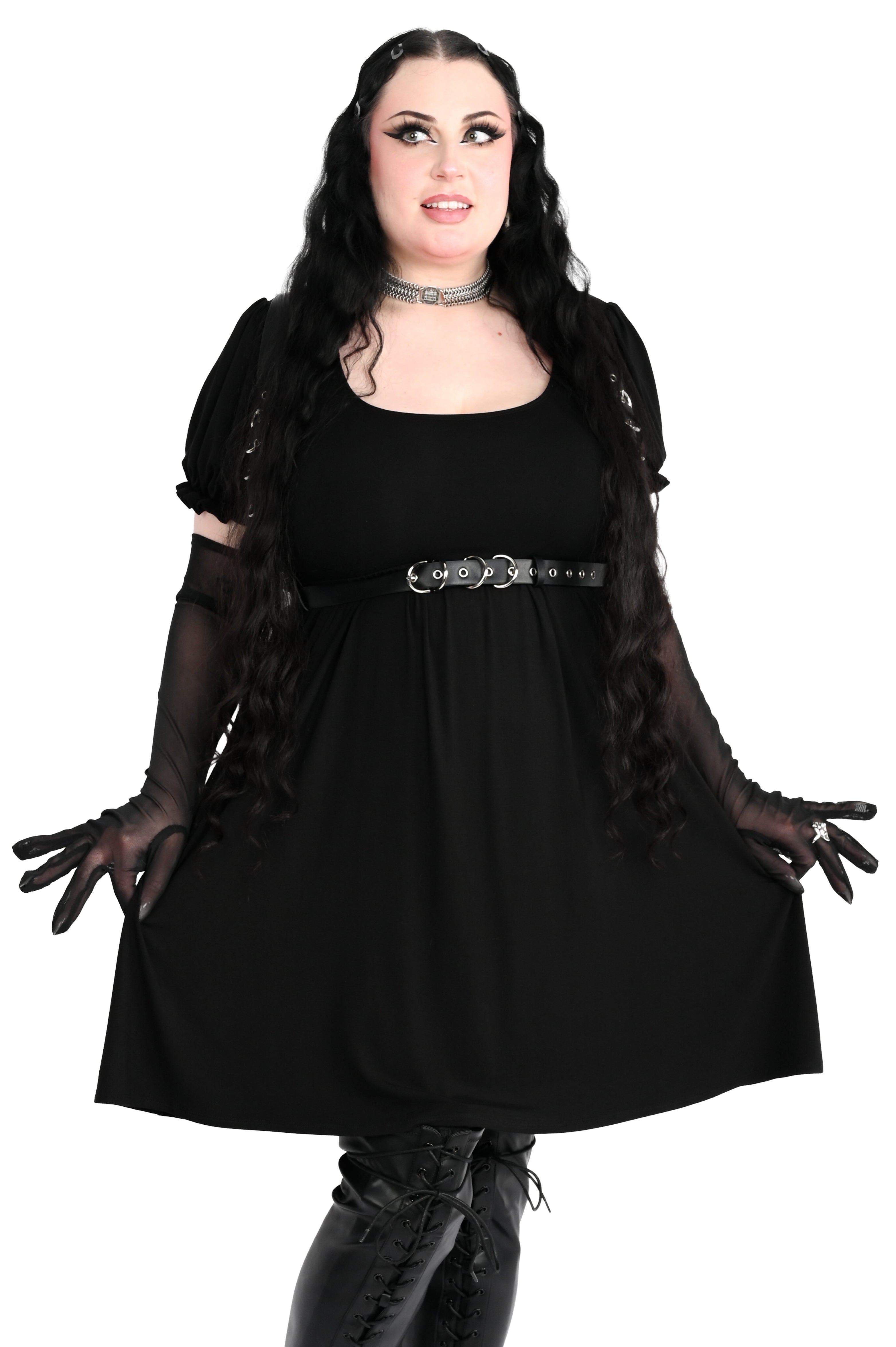 black belle dress Size:EU-43 & US-10 romantic bridal and a peplum ruffle The Woman in Black