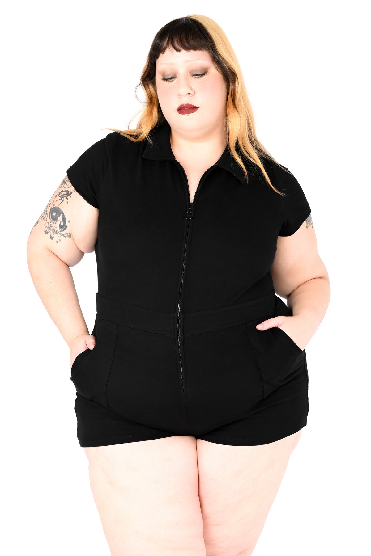 Jamie Lee Zip Up Romper