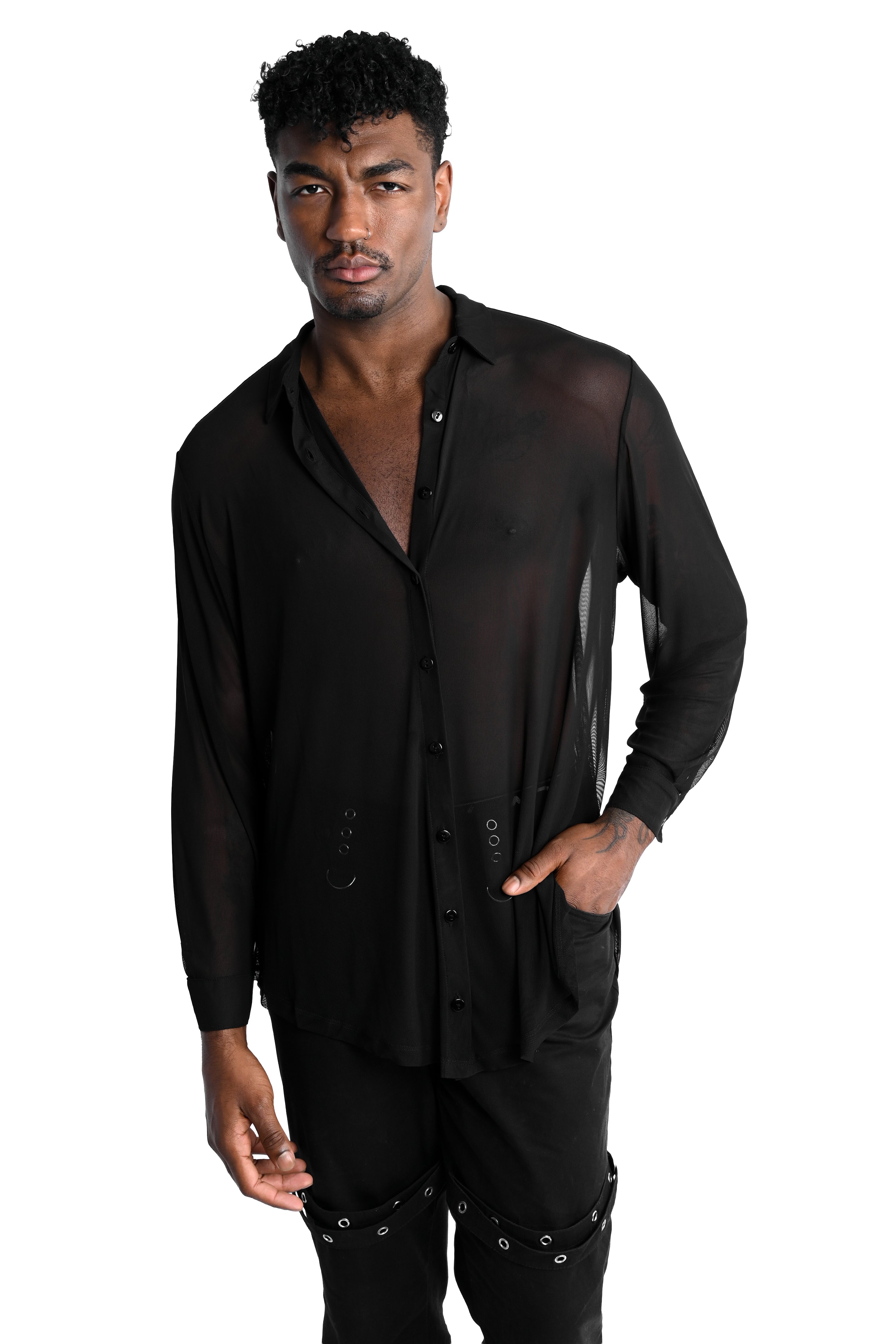 Mesh Memphis Oversized Shirt – FOXBLOOD