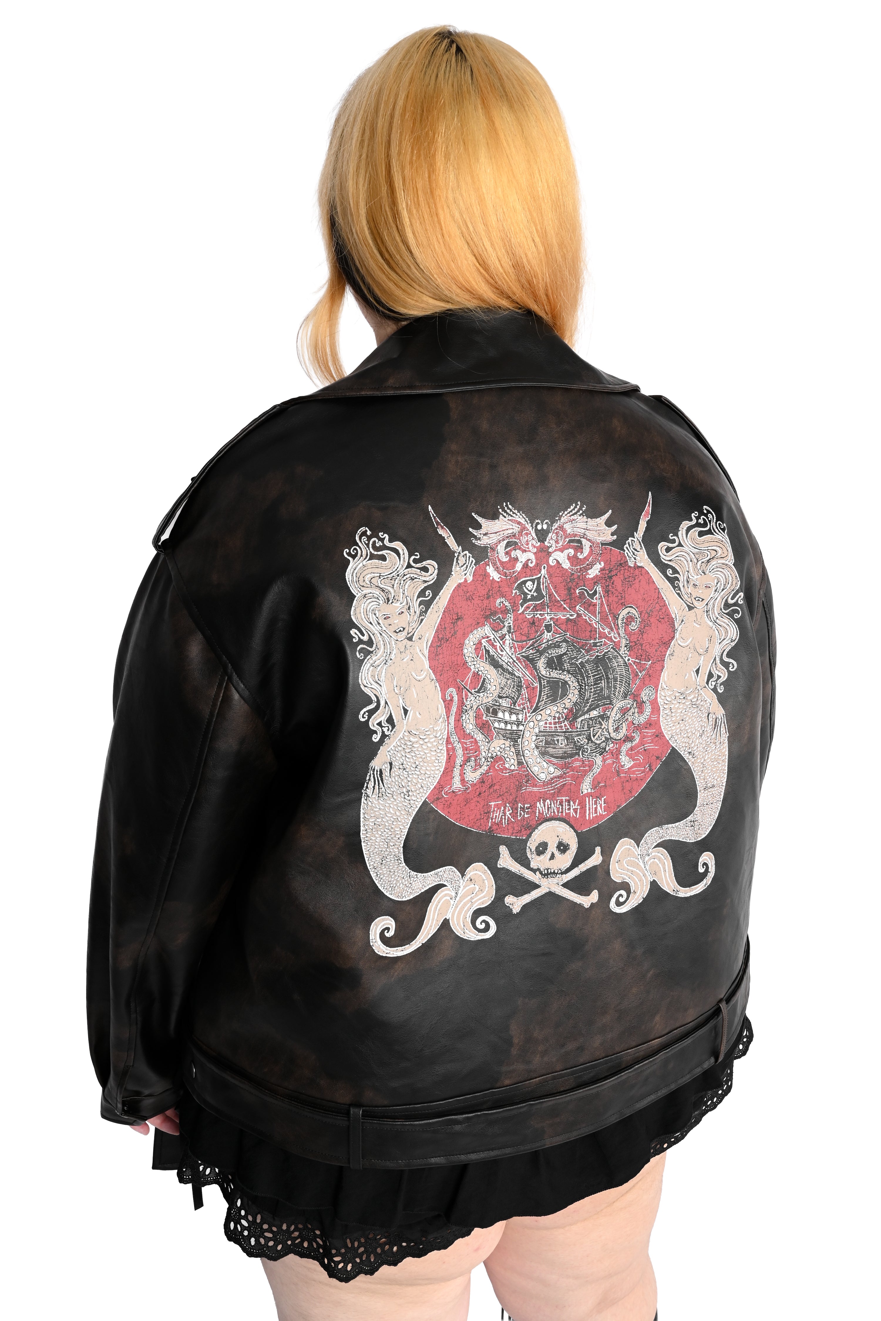 Thar Be Monsters Moto Jacket – FOXBLOOD