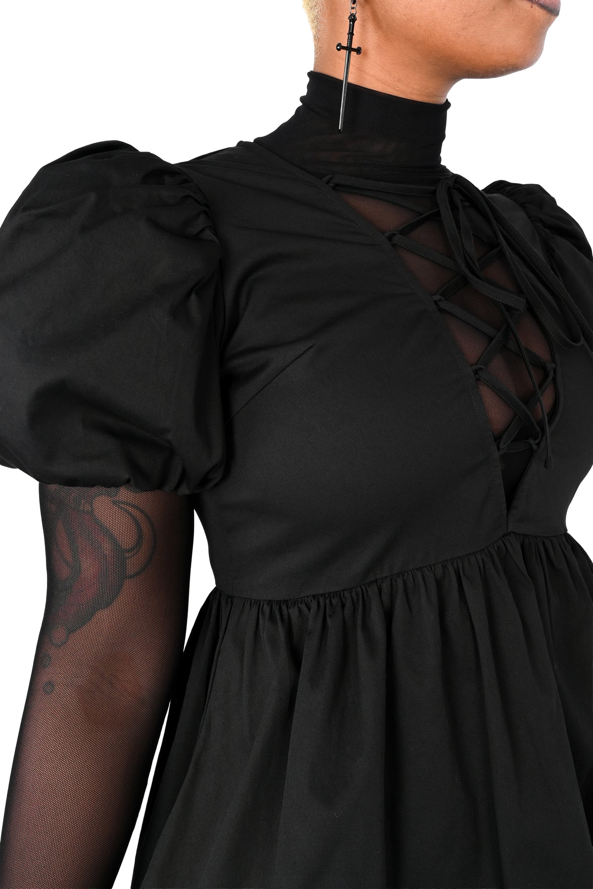 Abby Puff Sleeve Dress Small Abby Puff Sleeve Dress Small