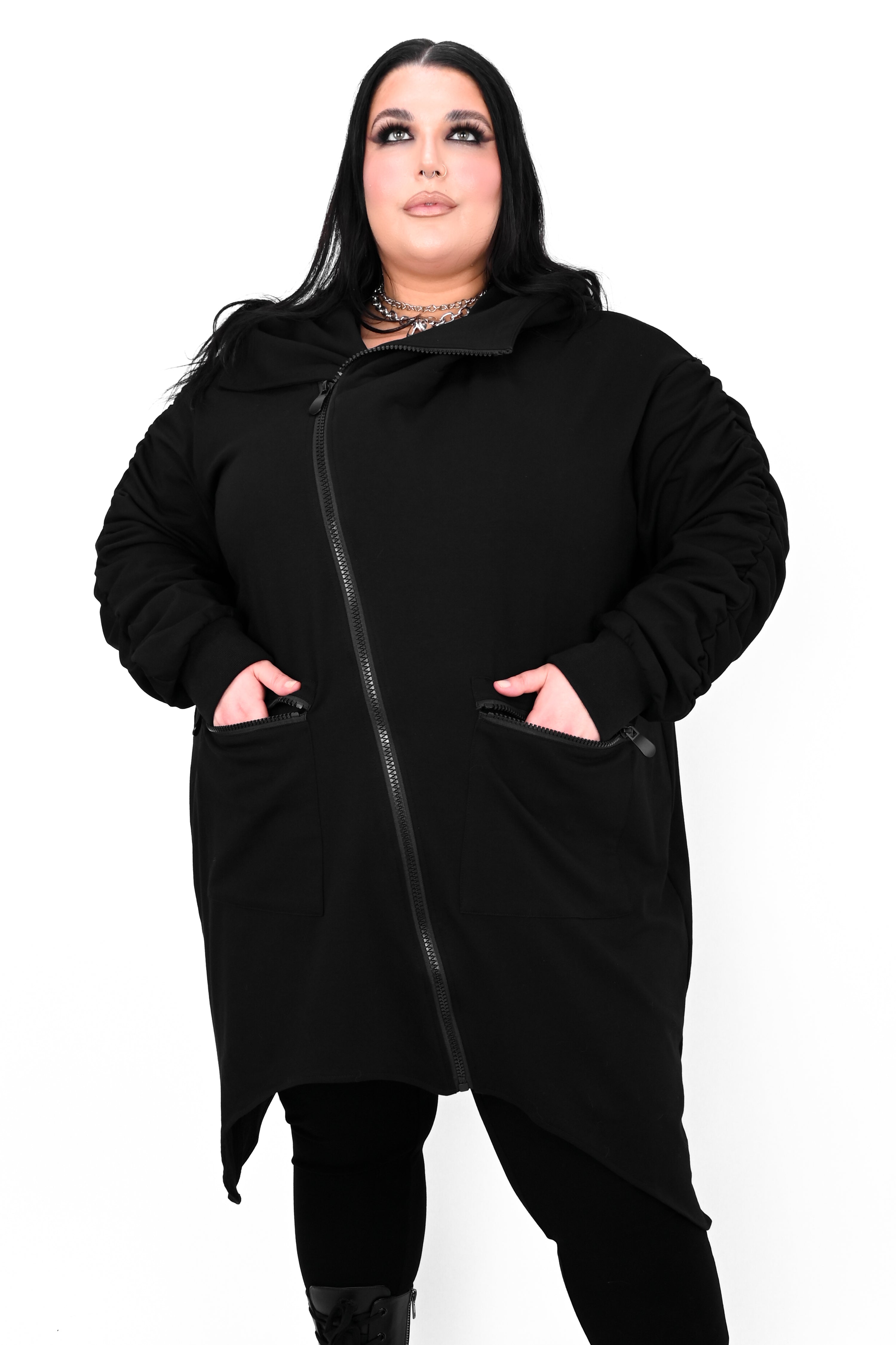 Wren Asymmetrical Fleece Cardigan – FOXBLOOD