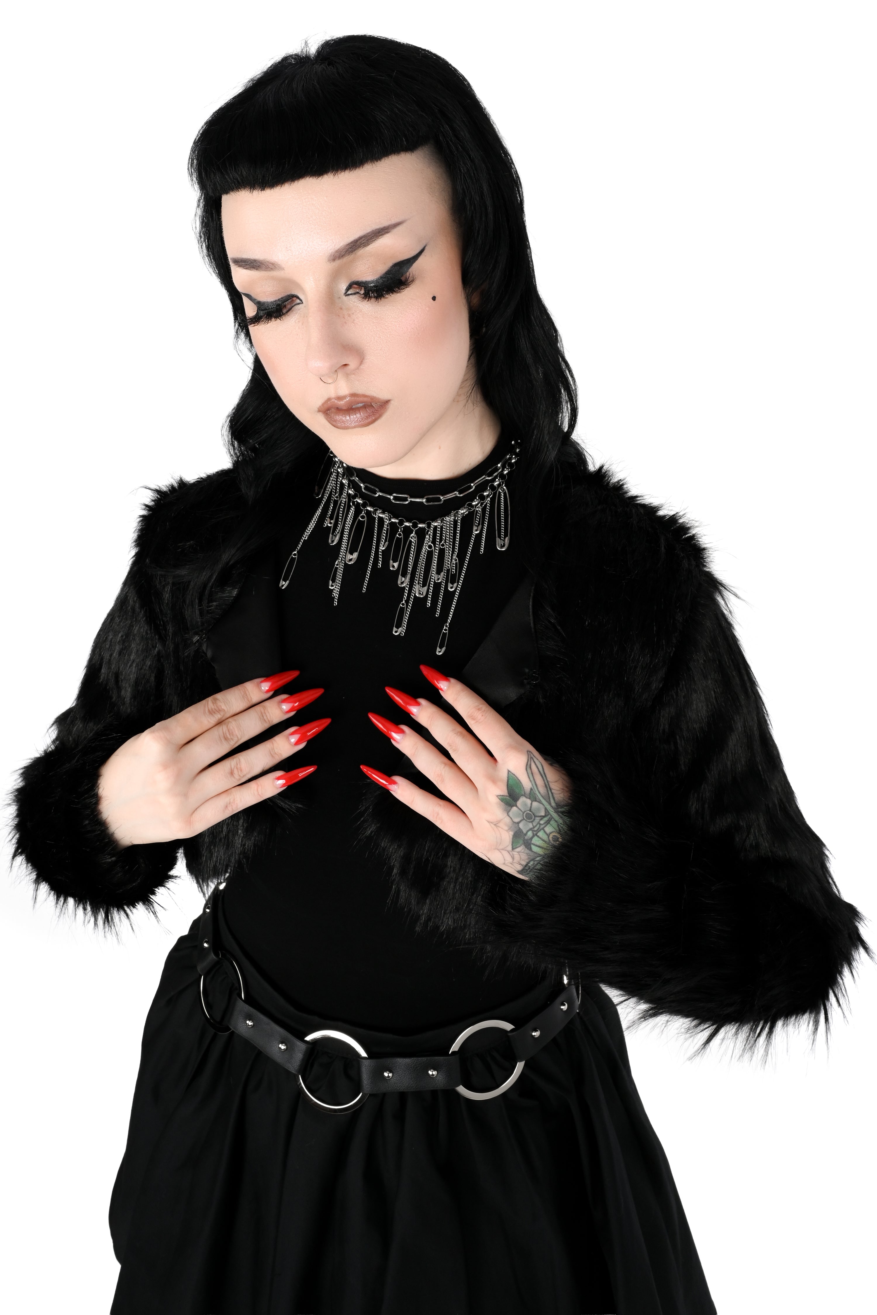 Fuzzy Crop Bolero - Rare Edition (Reclaimed Designer Fabric) - XS