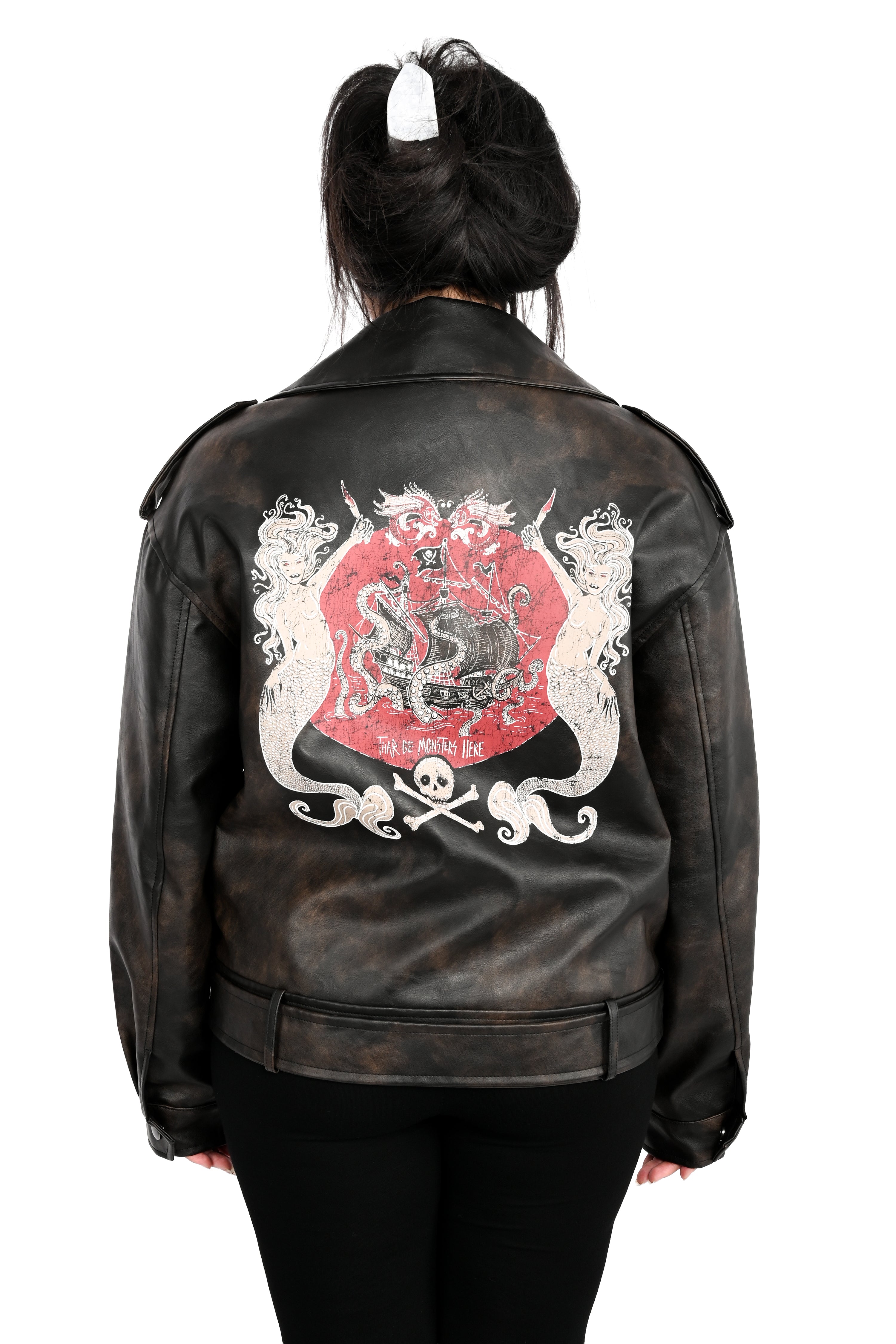 Thar Be Monsters Moto Jacket – FOXBLOOD
