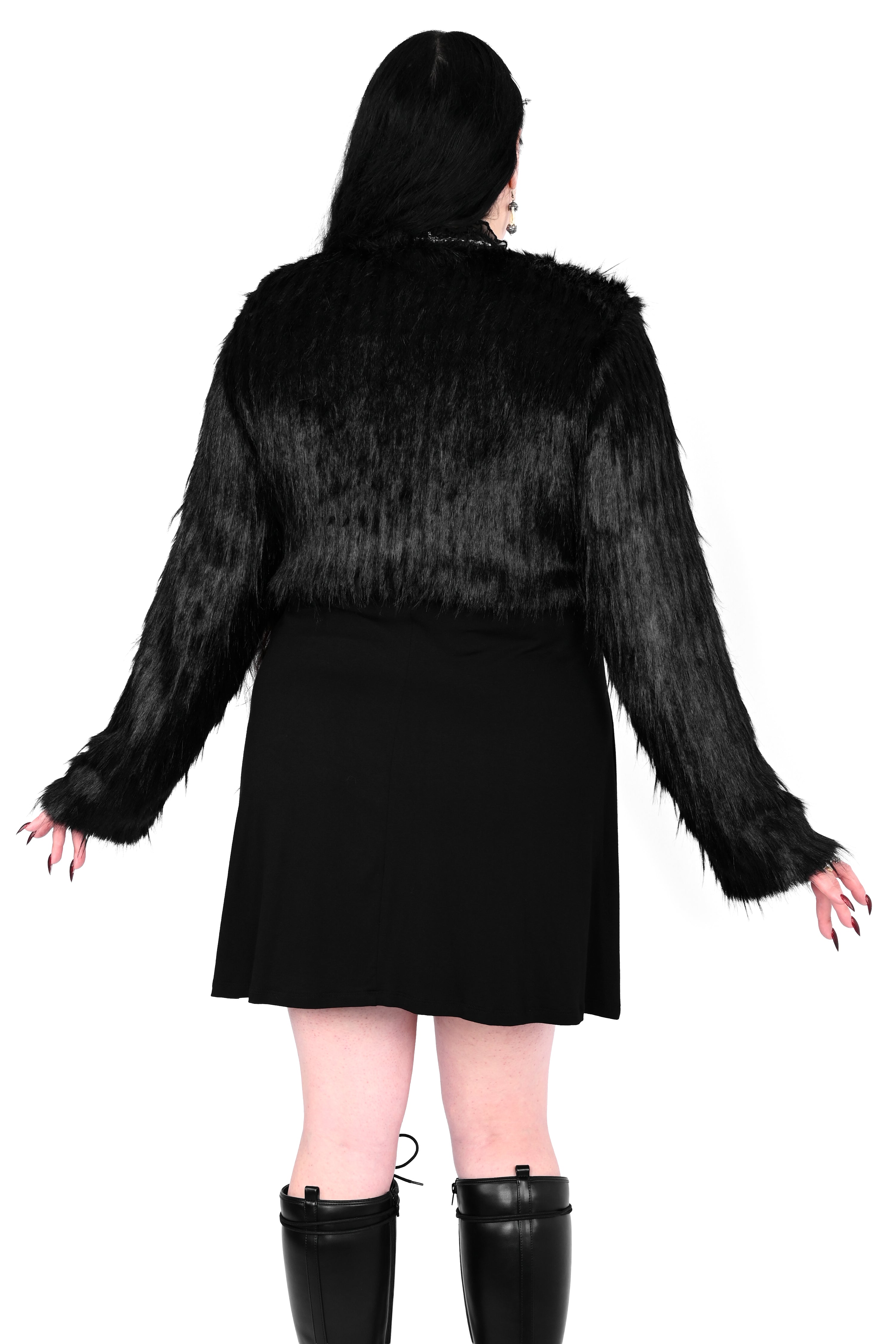 Fuzzy Crop Bolero - Rare Edition (Reclaimed Designer Fabric) - XS