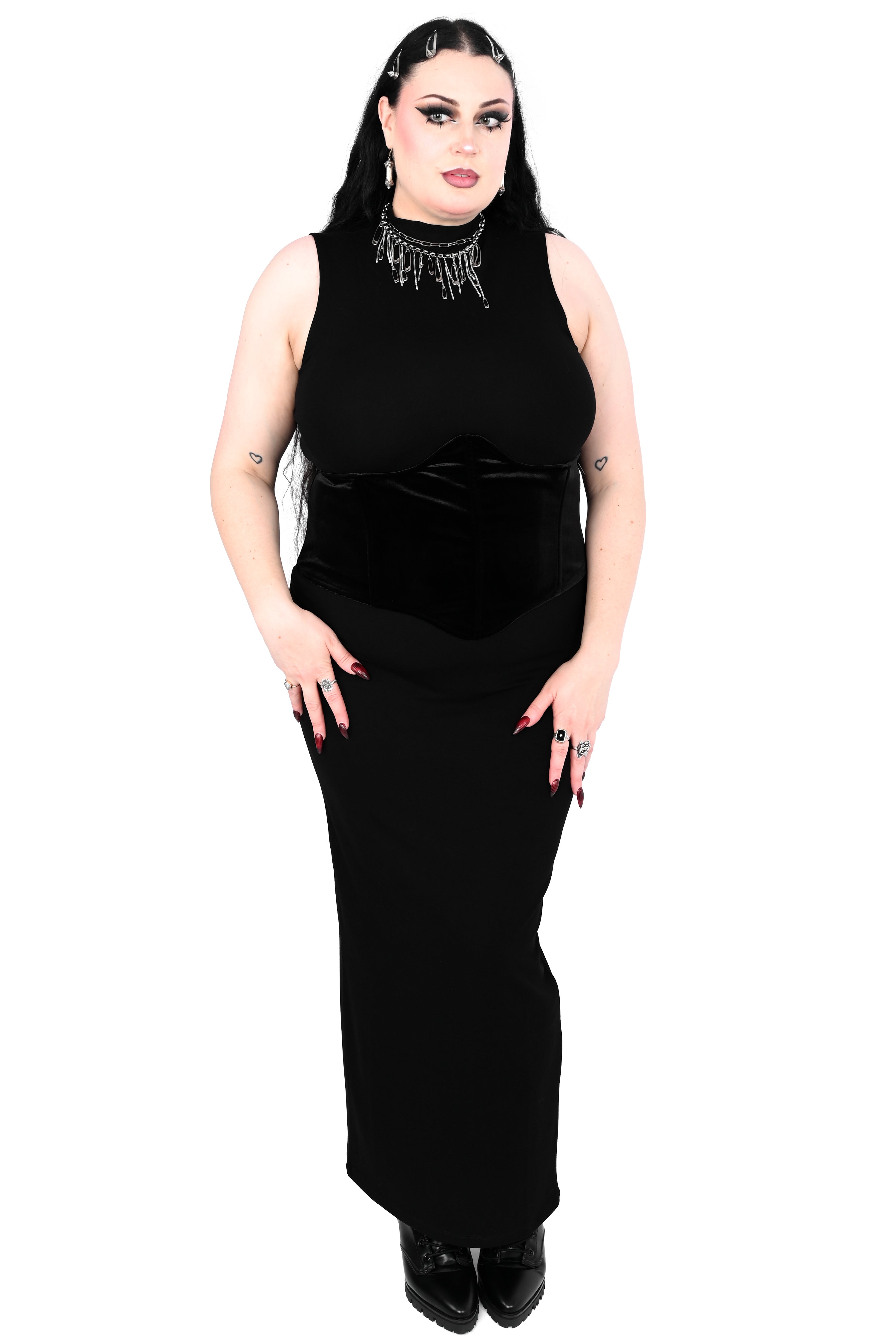 Claire High Neck Maxi Dress  FOXBLOOD