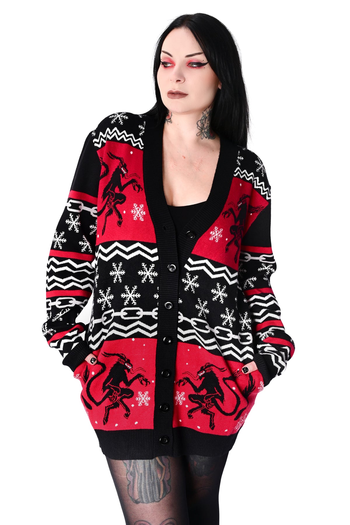 Krampus Cardigan Sweater