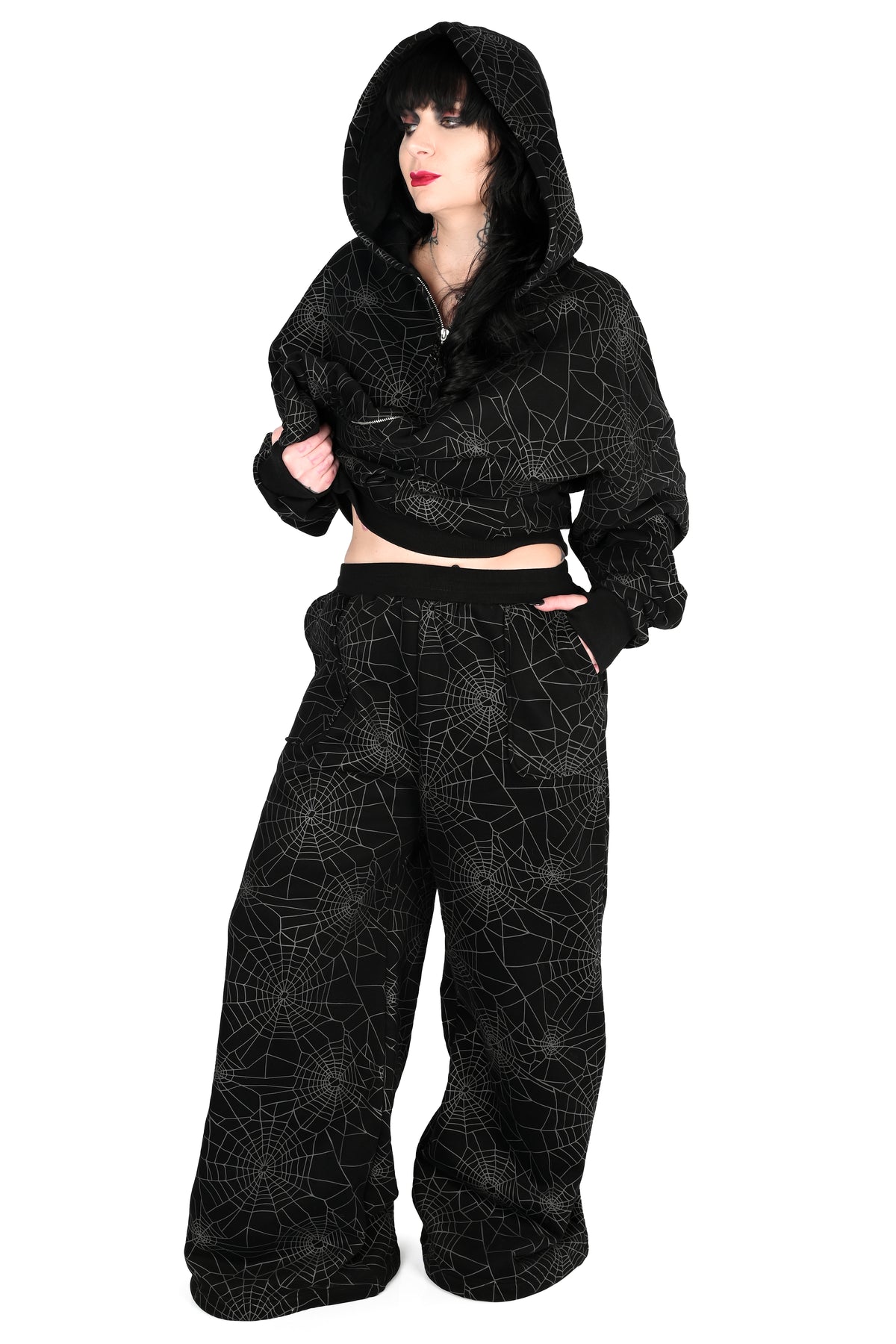 Cobweb Wide Leg Joggers