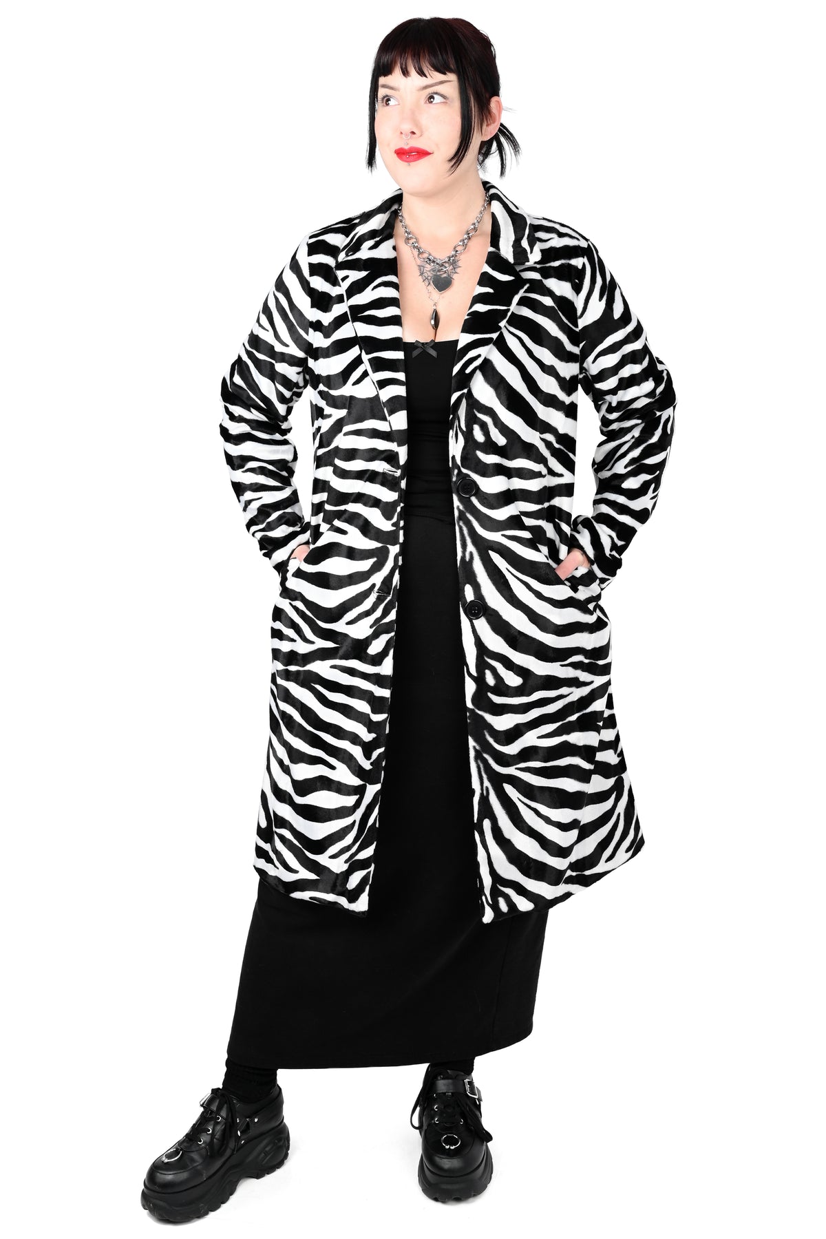 Zebra Trench Coat - Deadstock Fabric, Limited Edition.