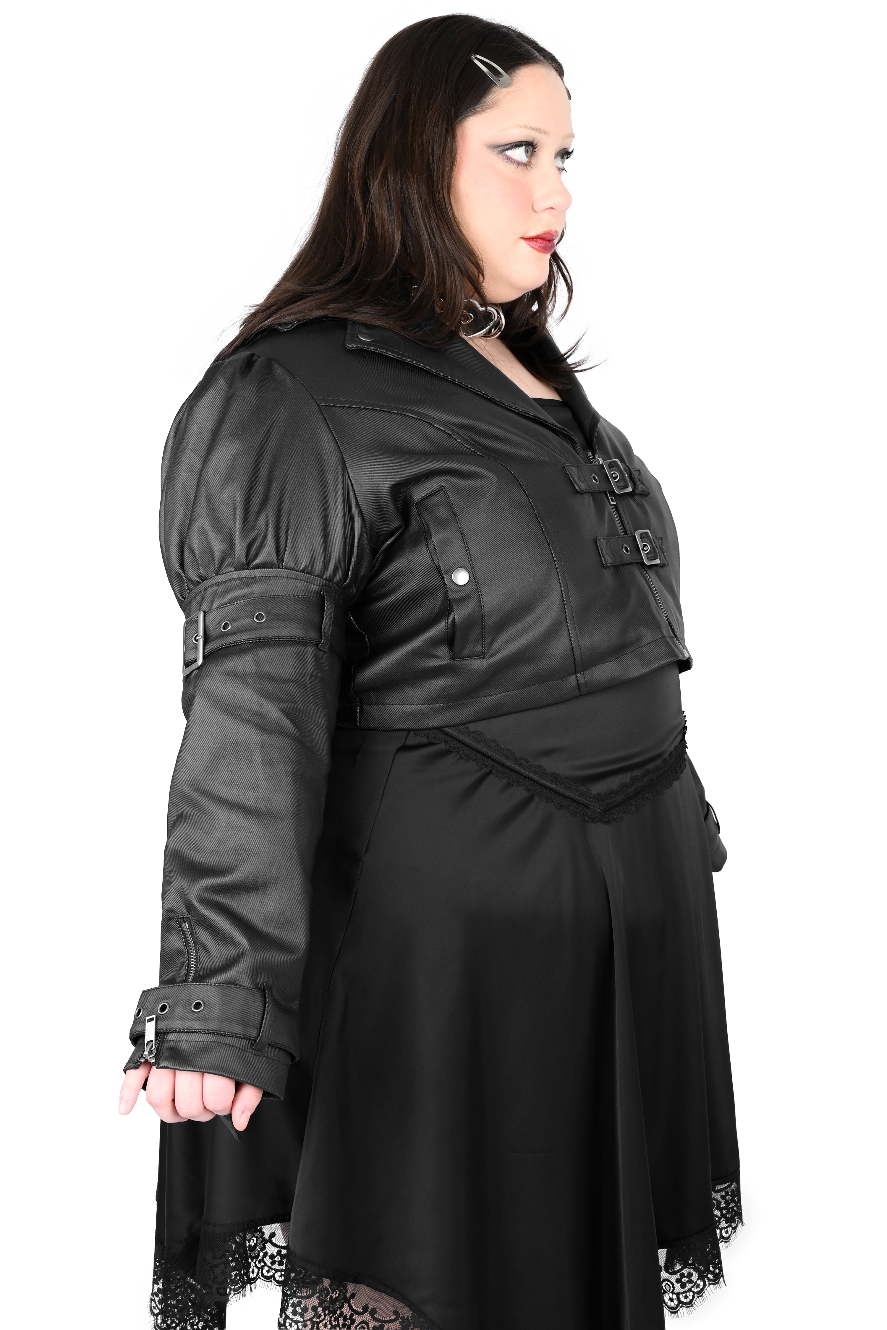 Meadow Puff Sleeve Moto Jacket – FOXBLOOD