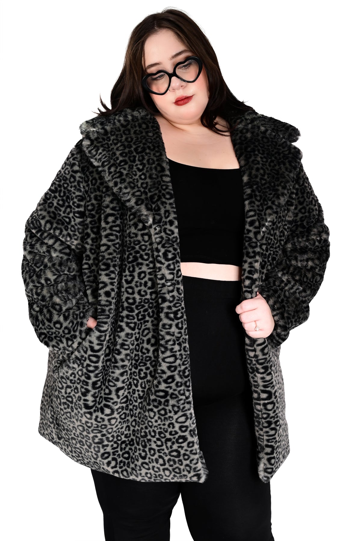 Charli Leopard Coat