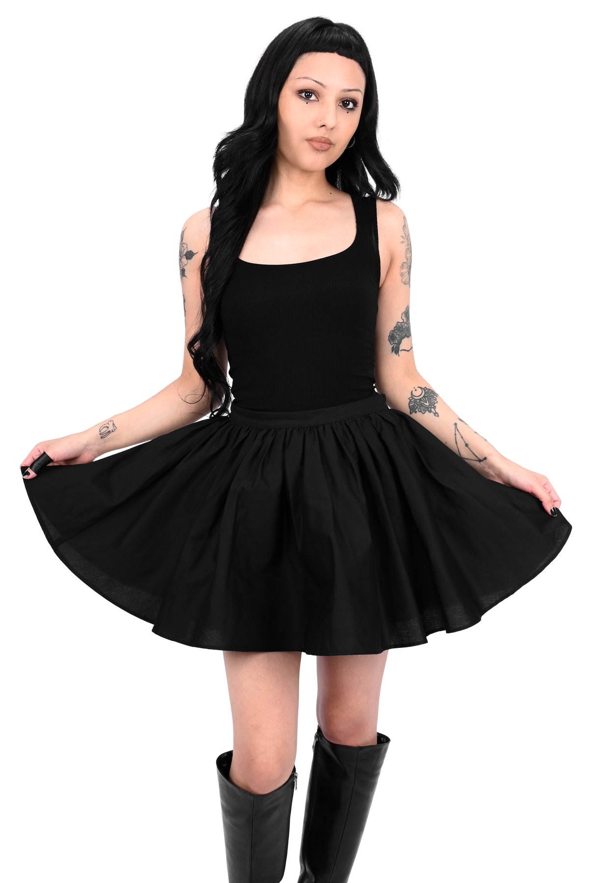black poofy mini cupcake skirt