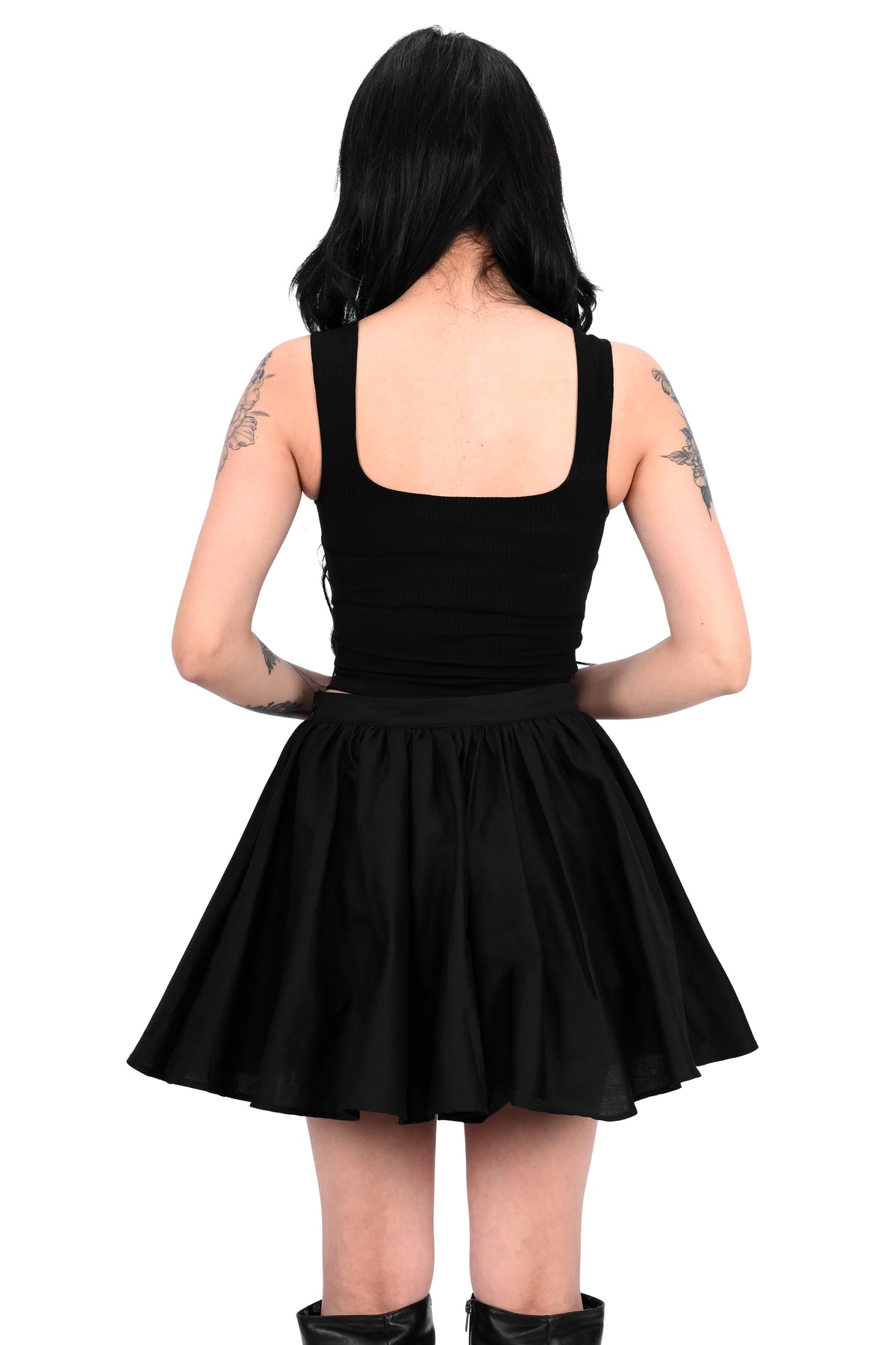 black poofy mini cupcake skirt