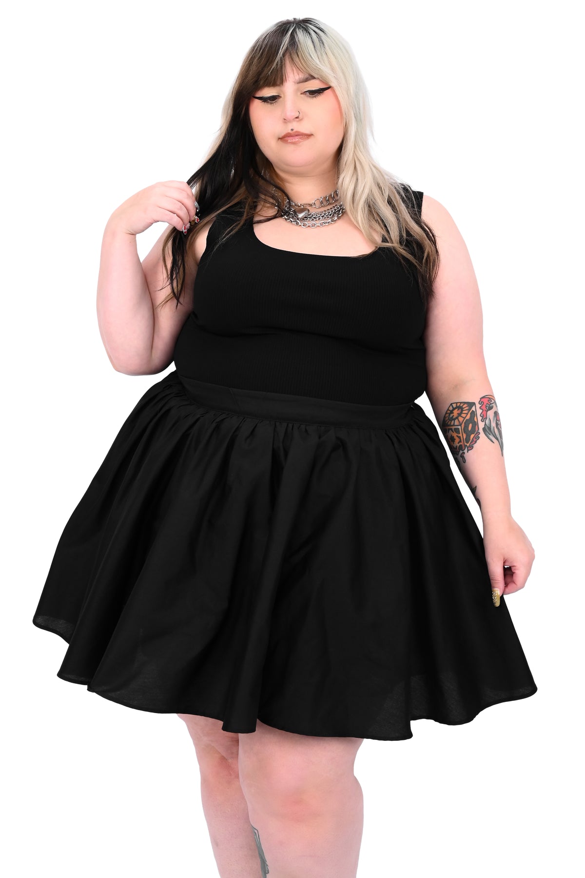 black poofy mini cupcake skirt
