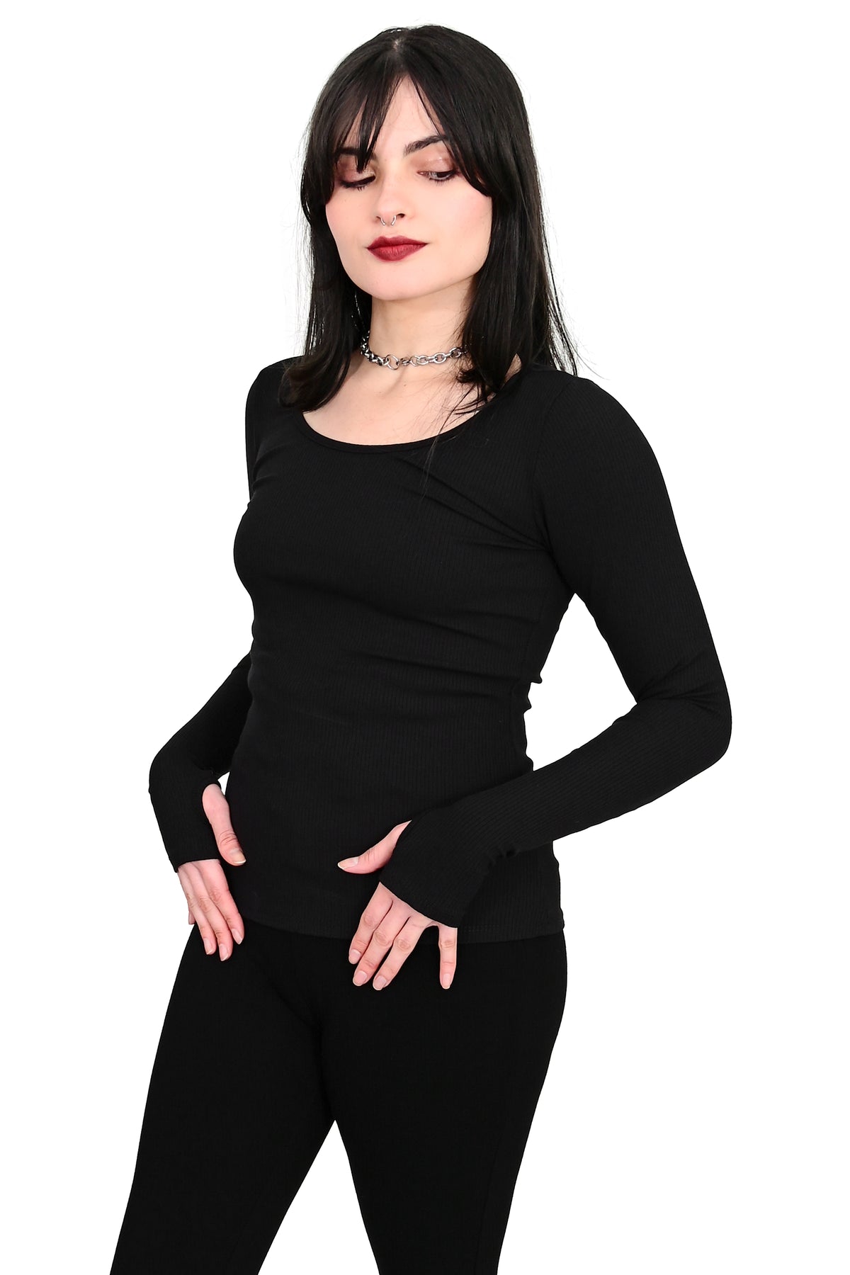 Signature Ribbed Long Sleeve Top – FOXBLOOD