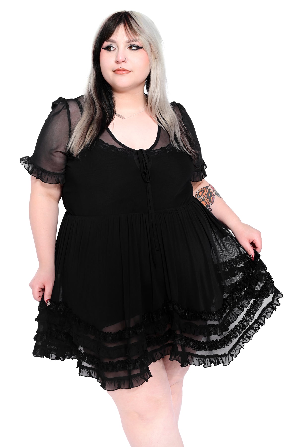coralie mesh dress Coralie Mesh Dress Review: Gorgeous Soft Goth Style
