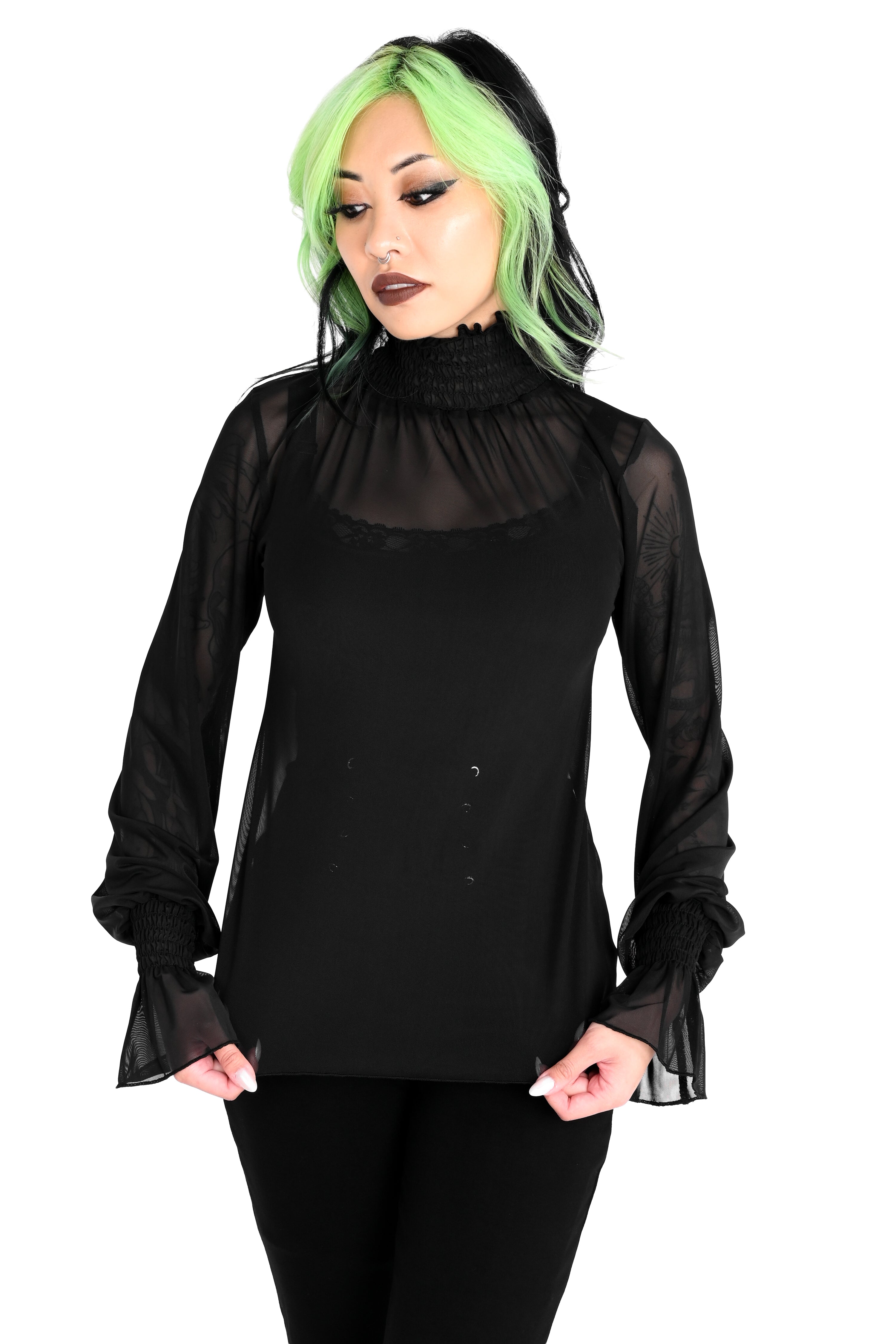 Andrea Mesh Long Sleeve Top – FOXBLOOD