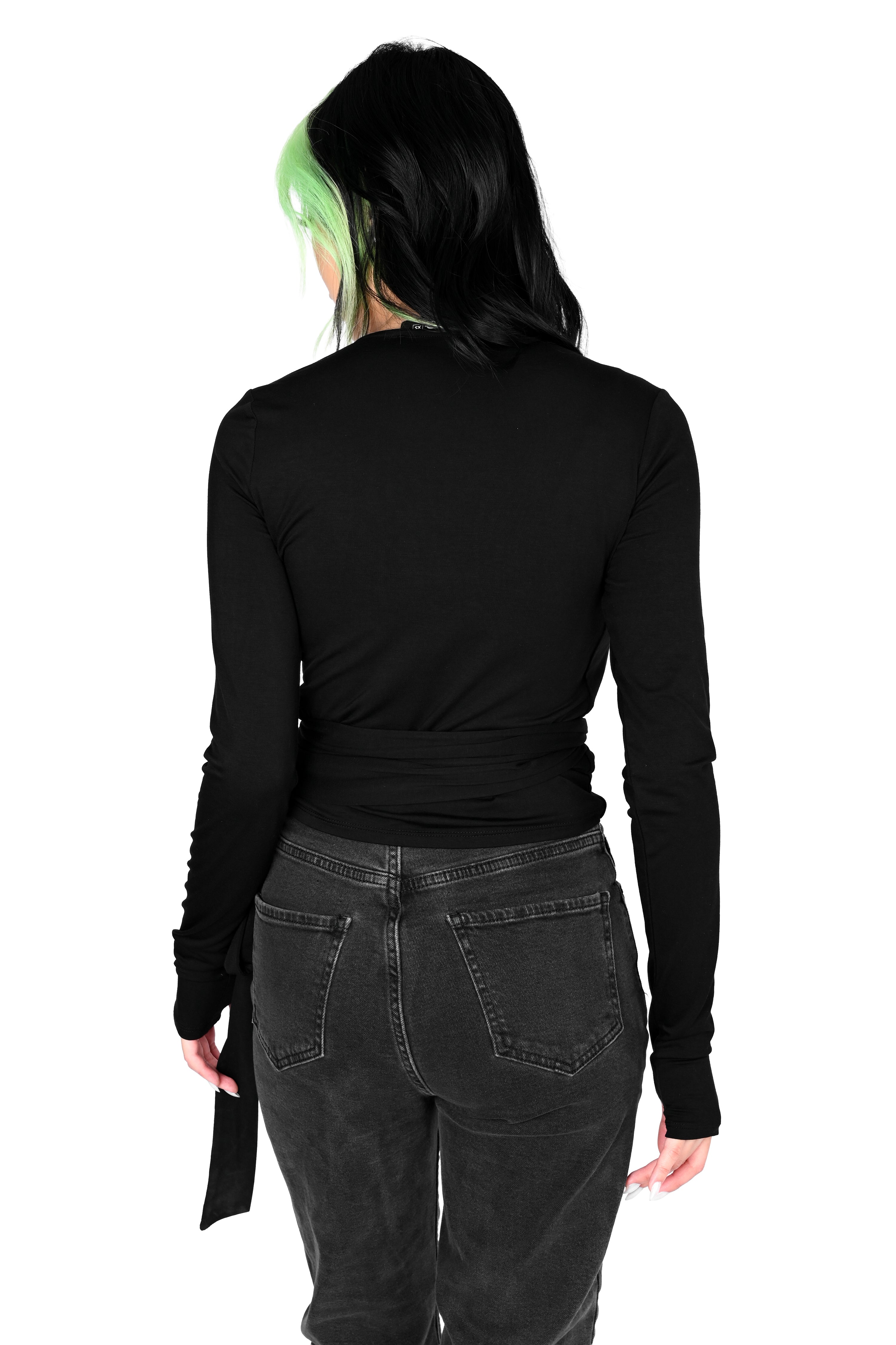 Ballet Wrap Long Sleeve Top – FOXBLOOD
