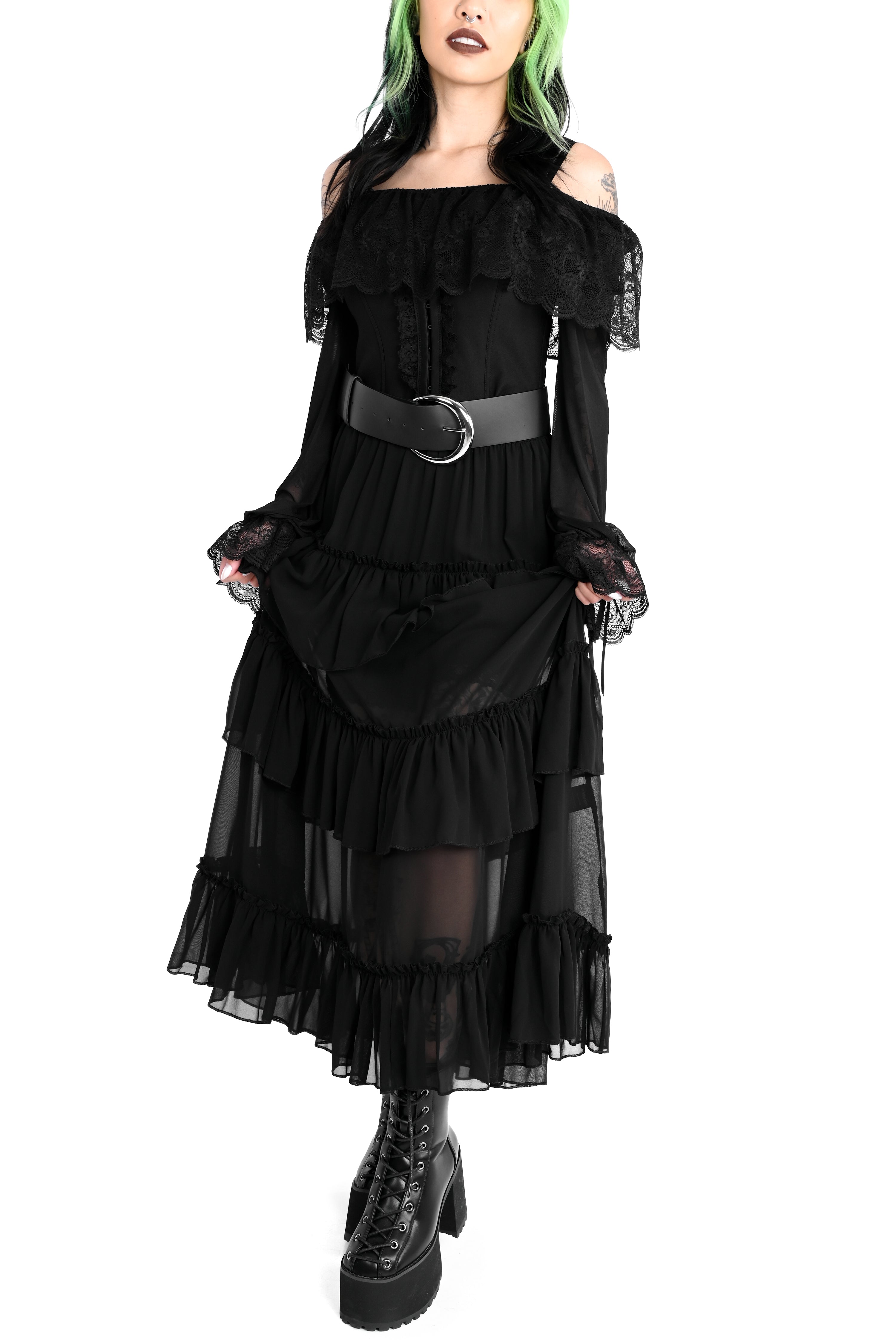 ラフロッグ　RUFFLOG IR RUFF SKIRT M Leah Ruffle Skirt - Chiffon – FOXBLOOD