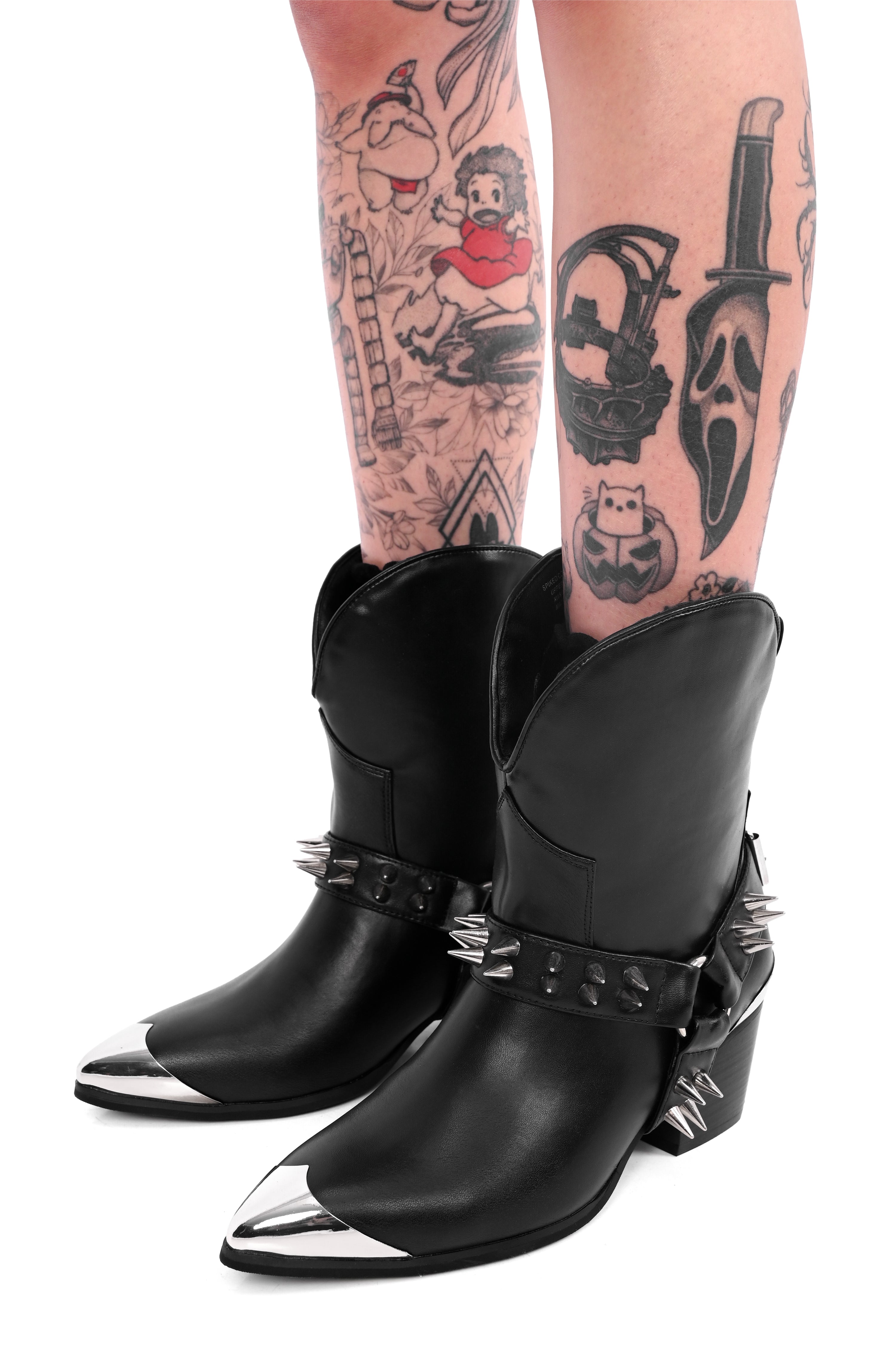 Tommie Spiked Cowboy Boots – FOXBLOOD