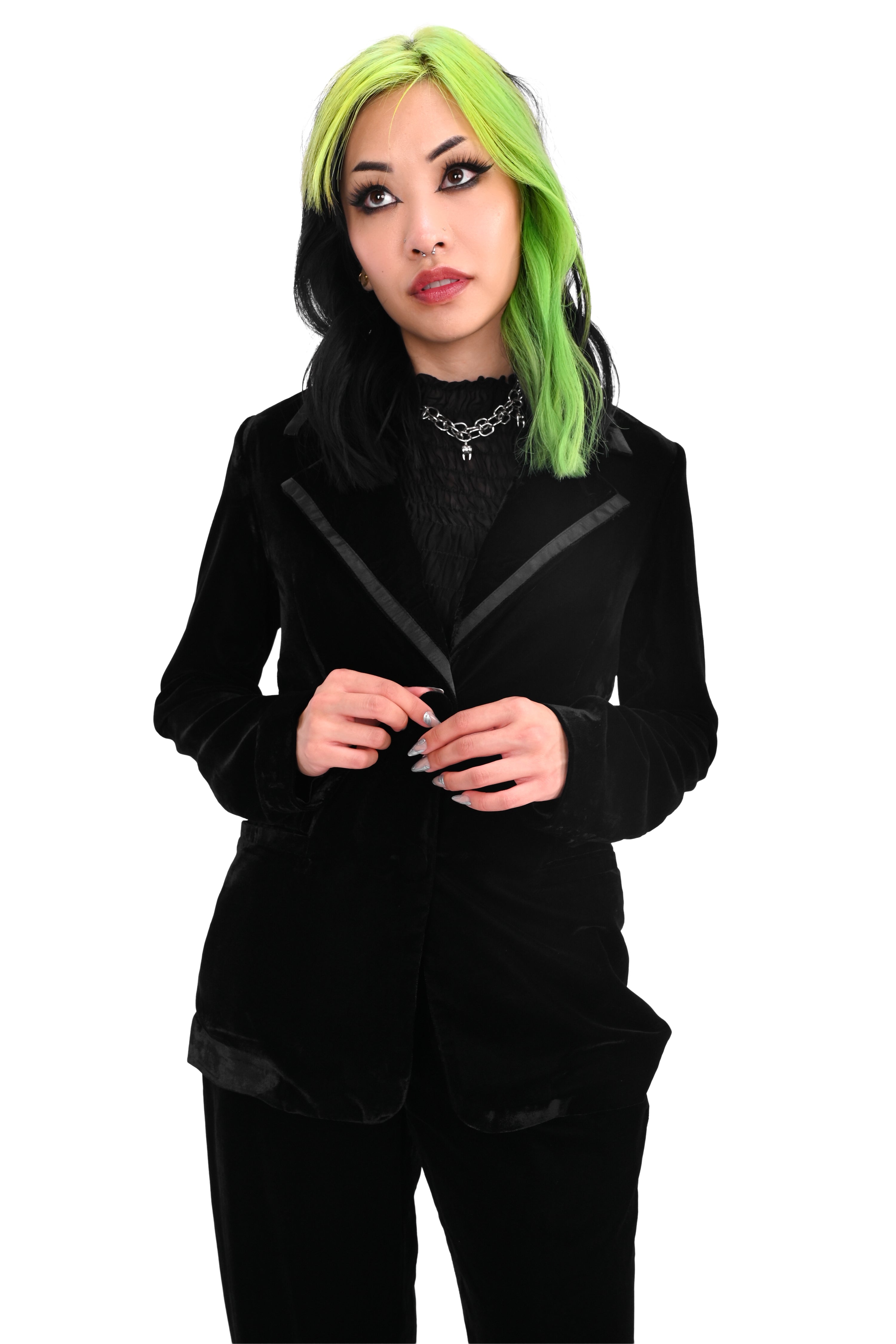 Eileen Velvet Blazer - Final Sale – FOXBLOOD