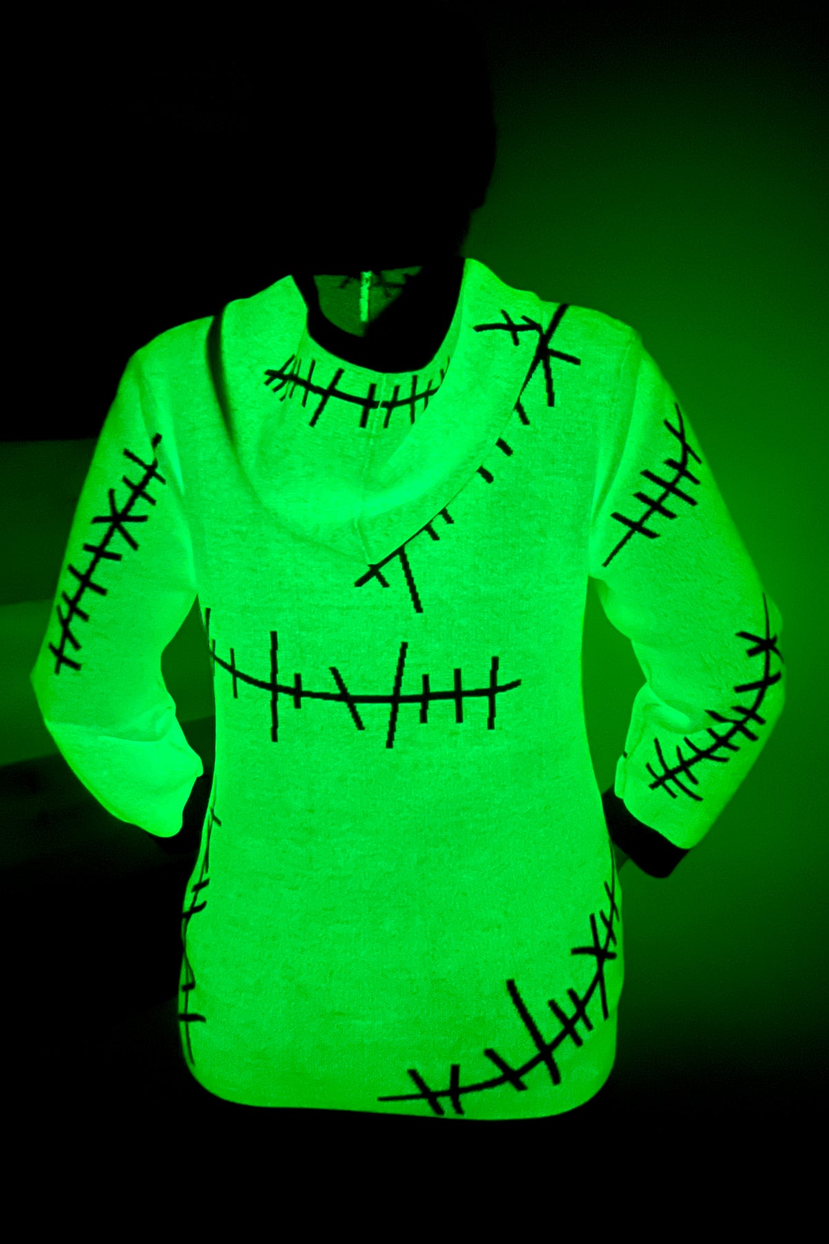 The Boogie Man Hoodie Sweater - Green Glow