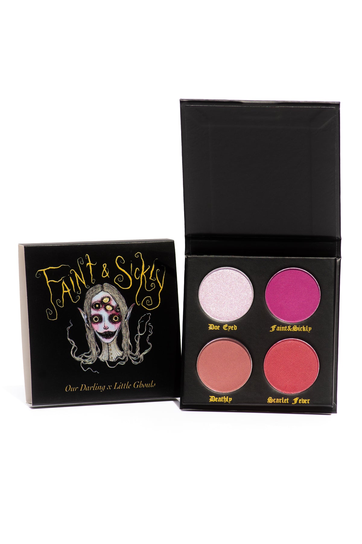 our darling faint & sickly eyeshadow palette