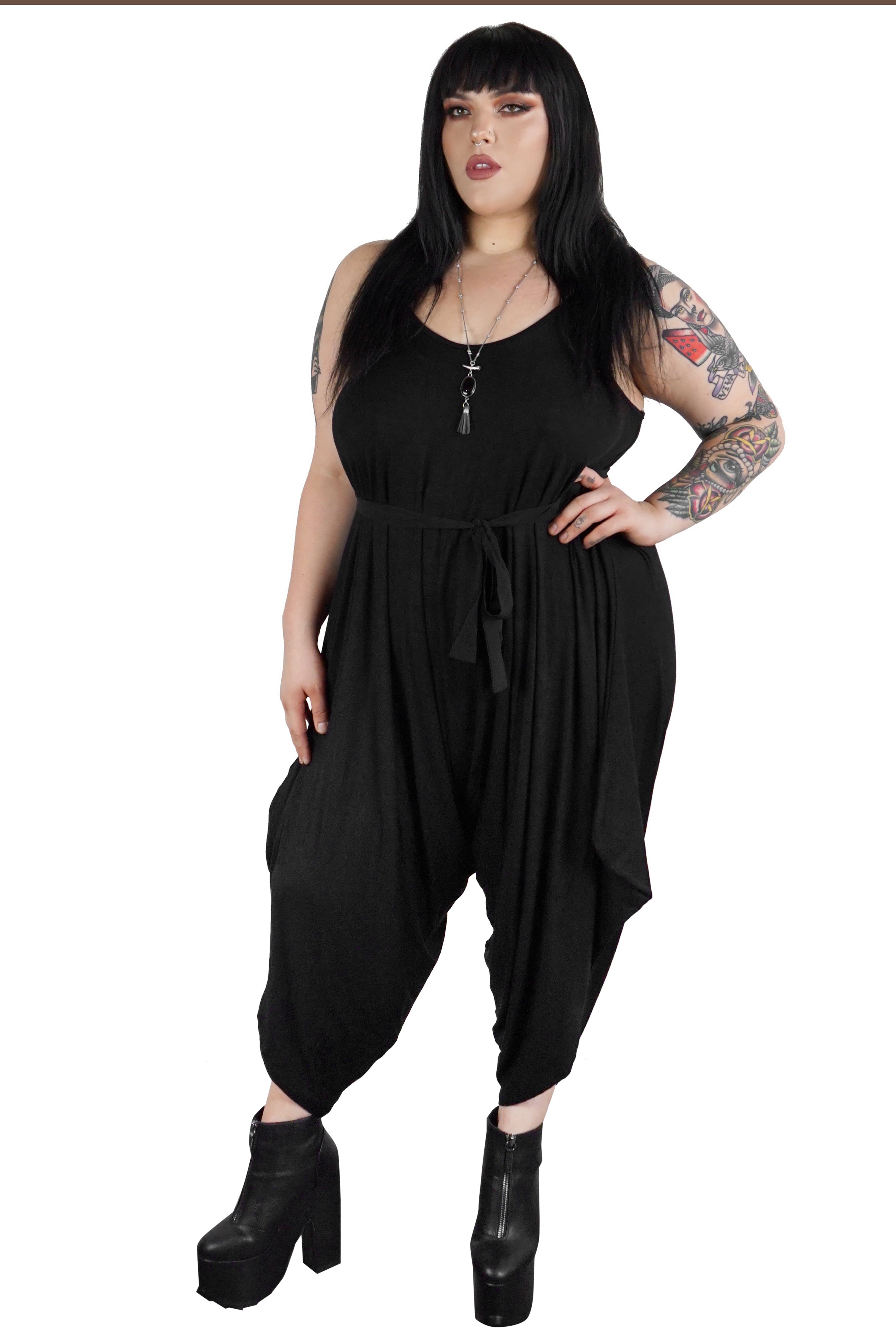 Tokyo Oversized Drop-Crotch Jumpsuit